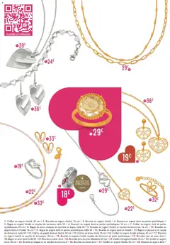 E.Leclerc - Prévisualisation de Collier en argent rhodié, 42 cm, Collier en argent rhodié, 42 cm valide à partir de 27.01.2026 | Page: 10 | Produits: Collier, Bracelet, Bague, Bijoux