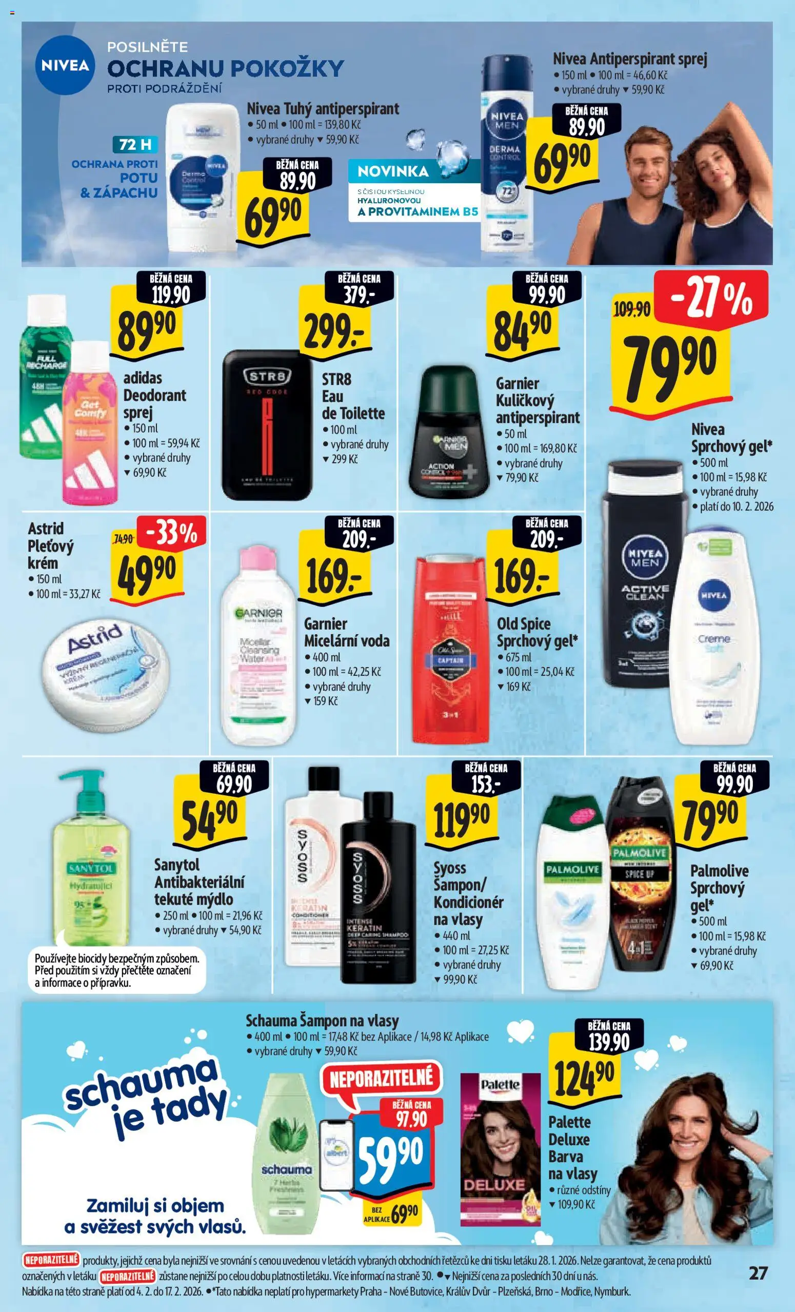 Albert leták - Hypermarket od 04.02.2026 | Strana: 35 | Produkty: Deodorant, Antiperspirant, Voda, Nivea