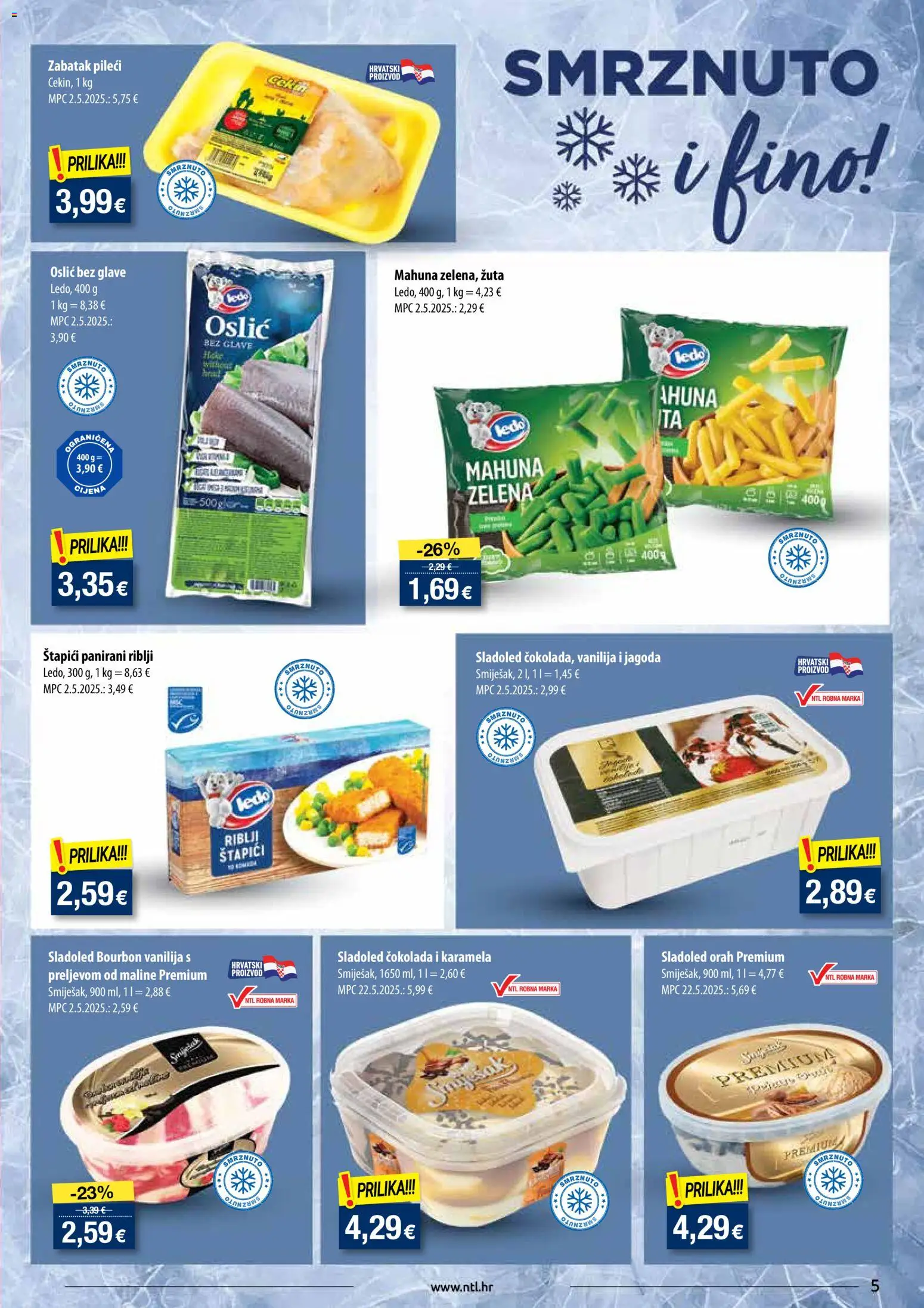 NTL katalog | vrijedi od 29.10.2025 | Stranica: 5 | Proizvodi: Čokolada, Sladoled, Maline, Orah