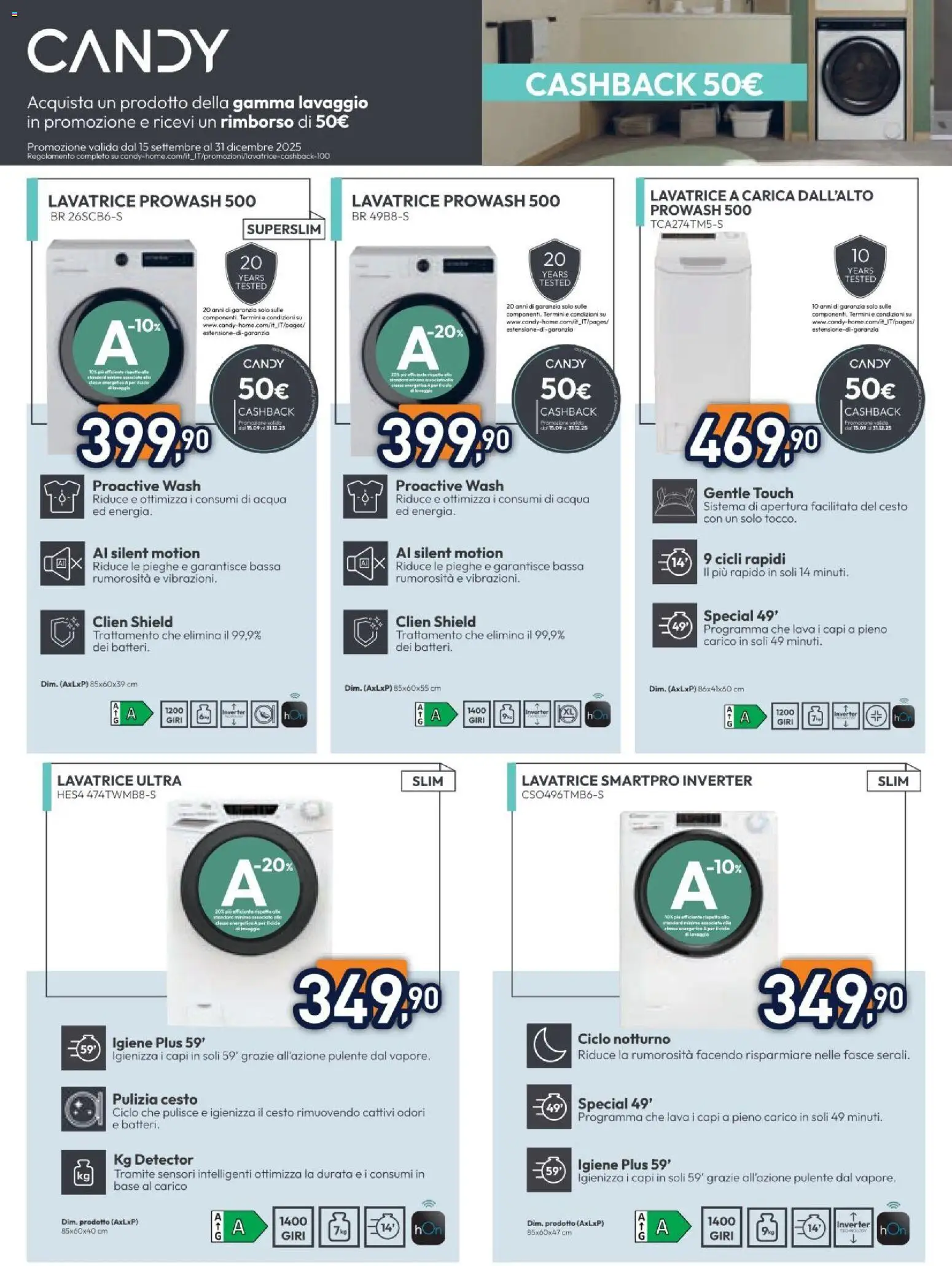 Volantino Unieuro del 05.12.2025 | Pagina: 5 | Prodotti: Acqua, Lavatrice