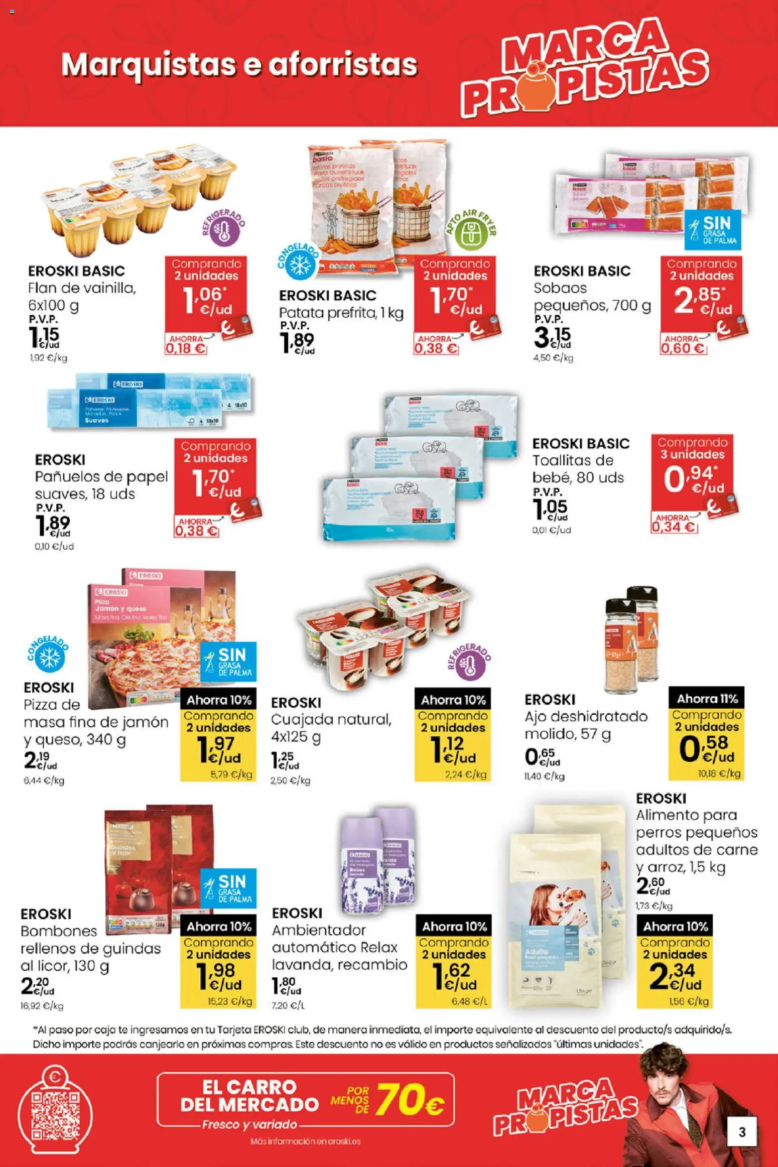 Eroski - Quién bien te quiere te hará ahorrar │ válido desde el 15.01.2026 | Página: 3 | Productos: Queso, Jamón, Té, Caja