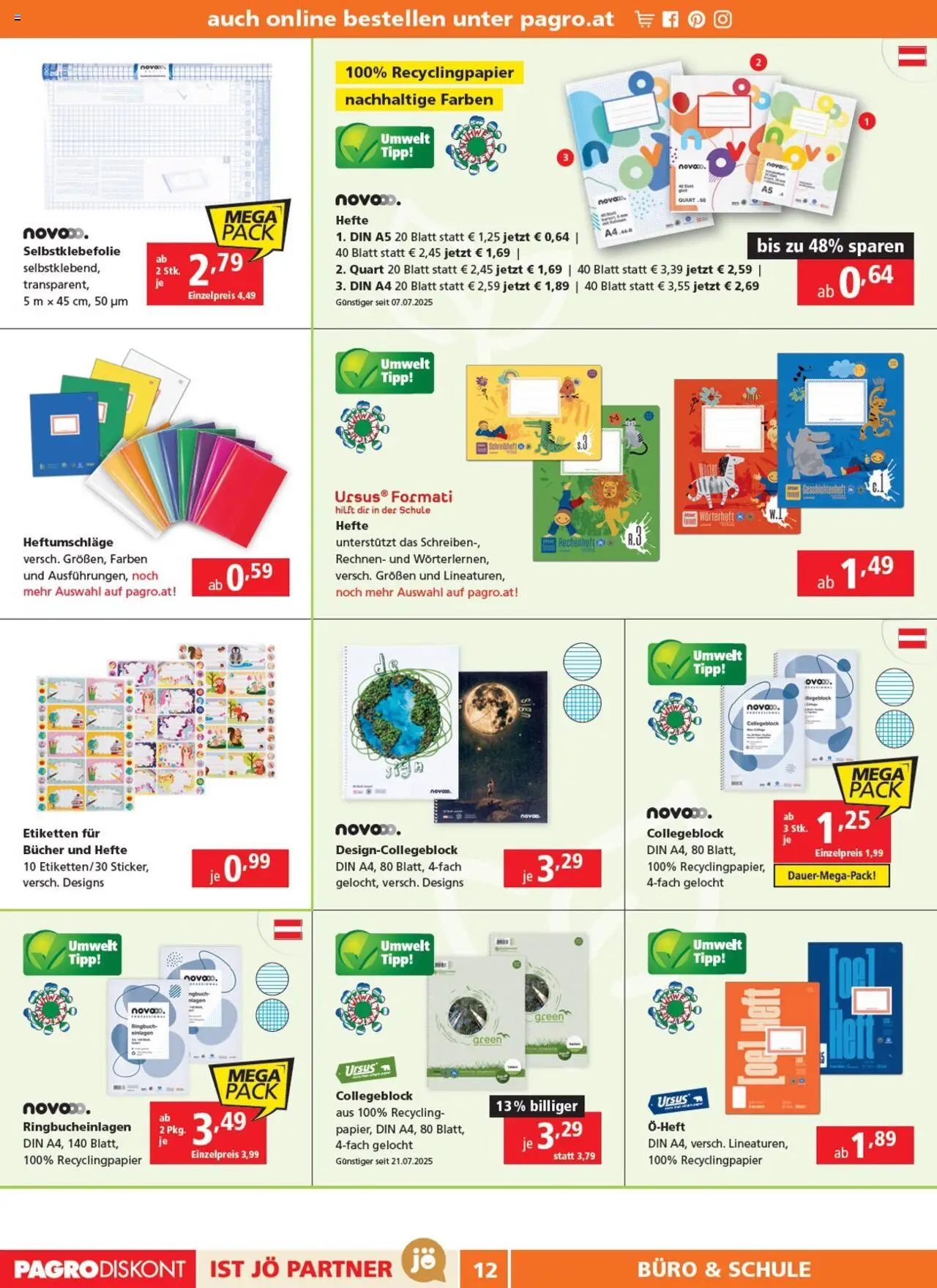 Pagro-Diskont Flugblatt gültig ab 07.08.2025 | Seite: 12