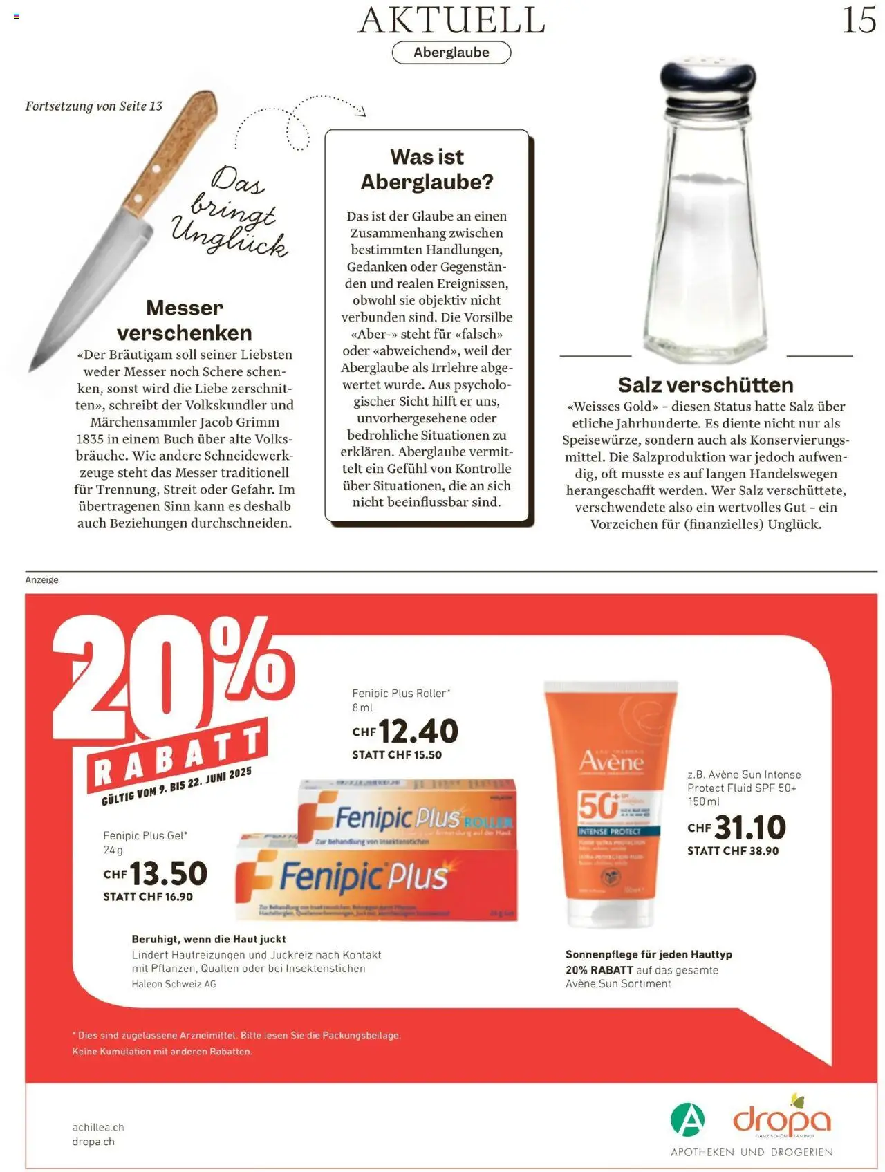 Migros Magazin ab 10.06.2025 | Seite: 15 | Produkte: Salz, Objektiv
