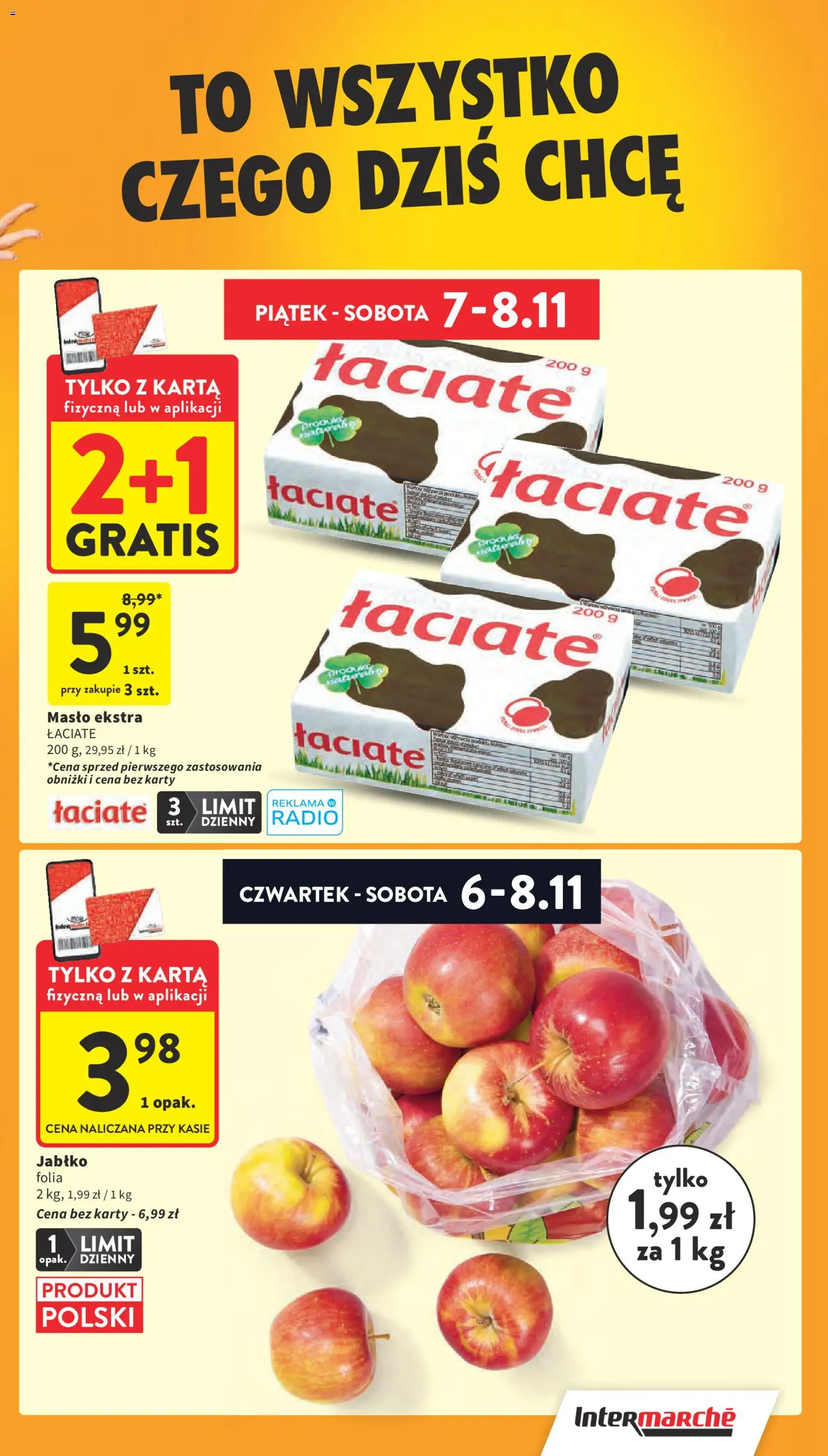 Intermarche Gazetka od 06.11.2025 | Strona: 3 | Produkty: Karta, Radio, Masło