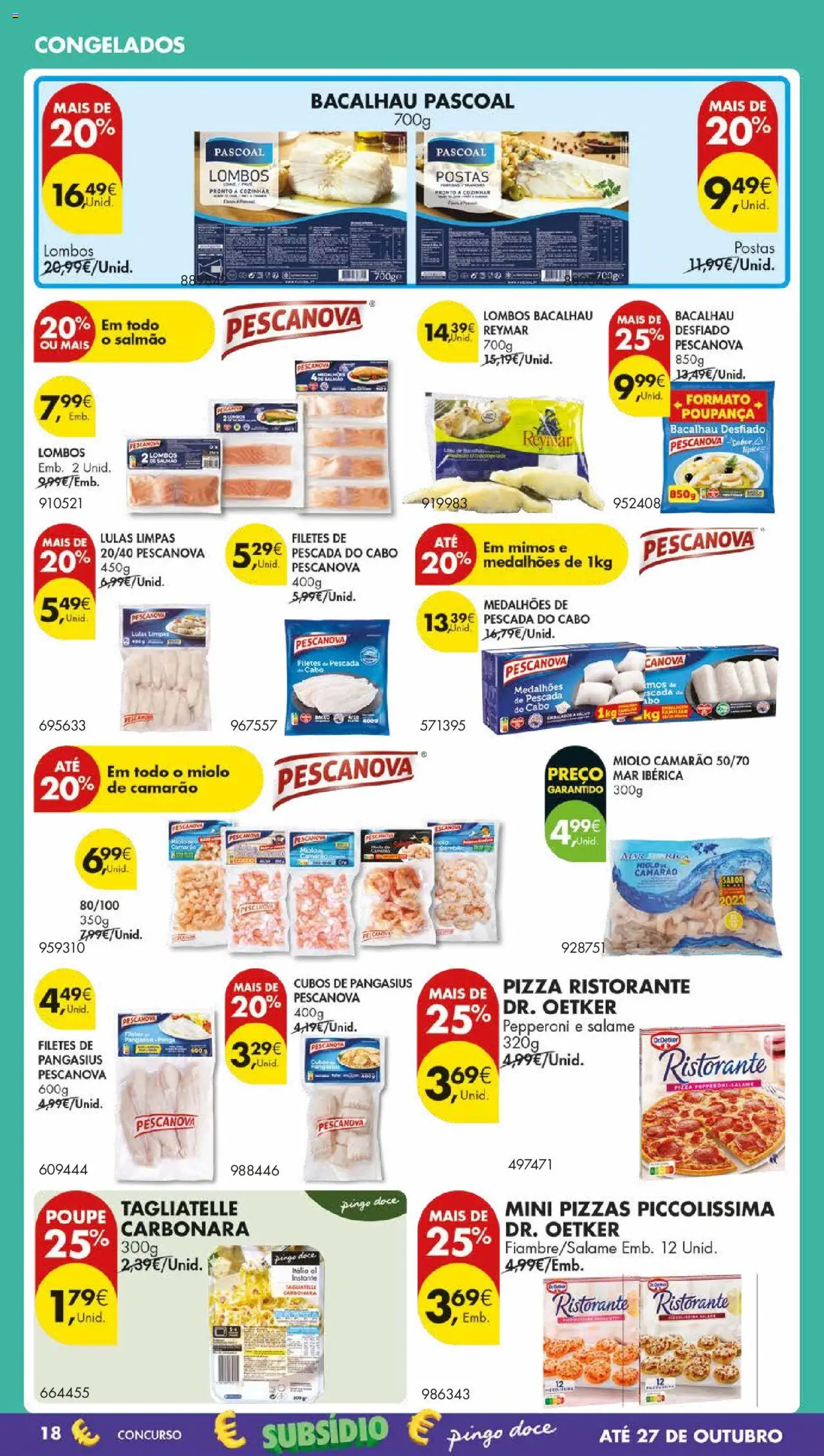 Pingo Doce folheto │ válido de 21.10.2025 | Página: 26 | Produtos: Cabo, Pescada, Salmão, Salame