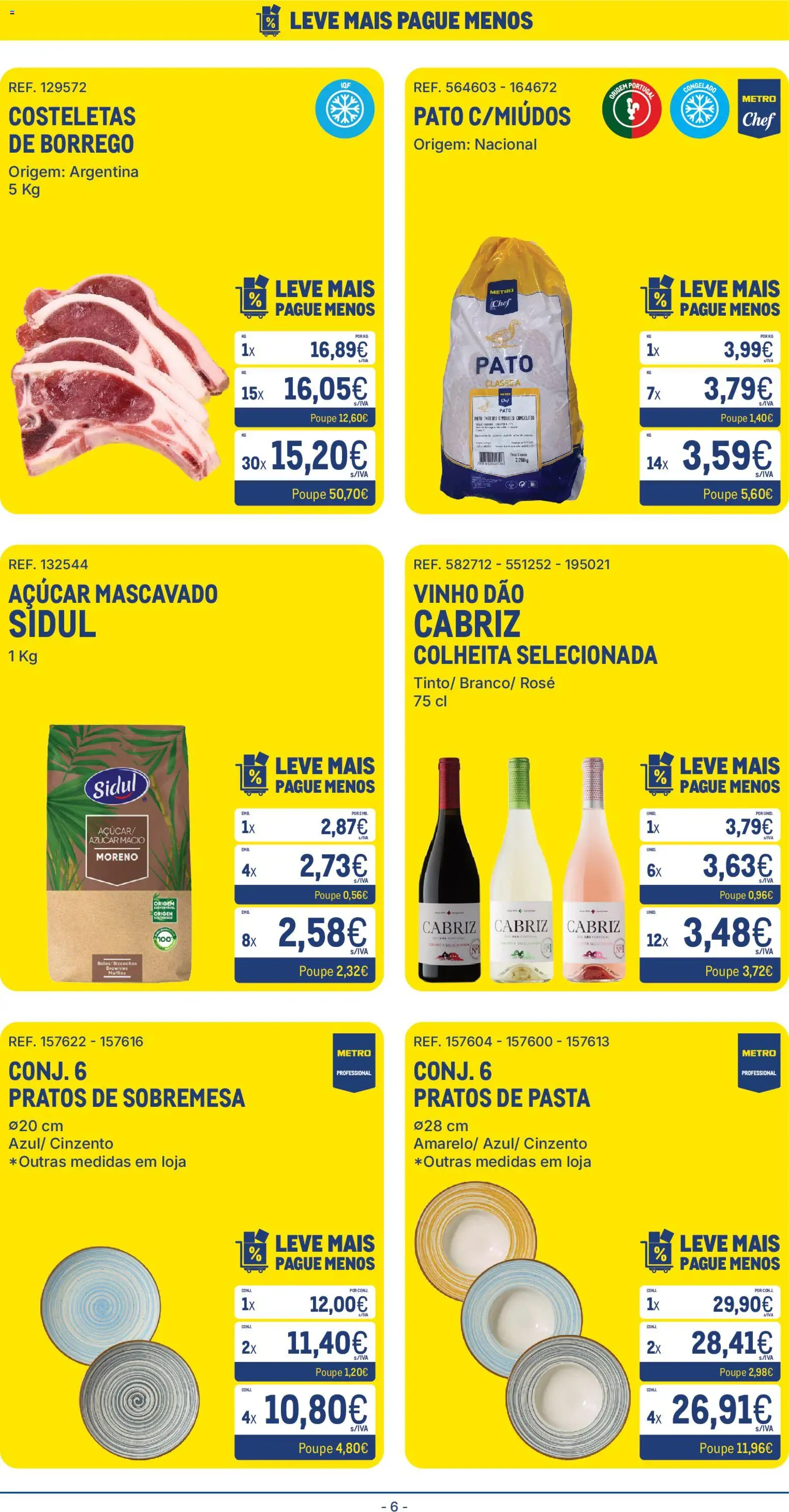 Makro folheto │ válido de 31.03.2026 | Página: 6 | Produtos: Pratos, Vinho, Açúcar