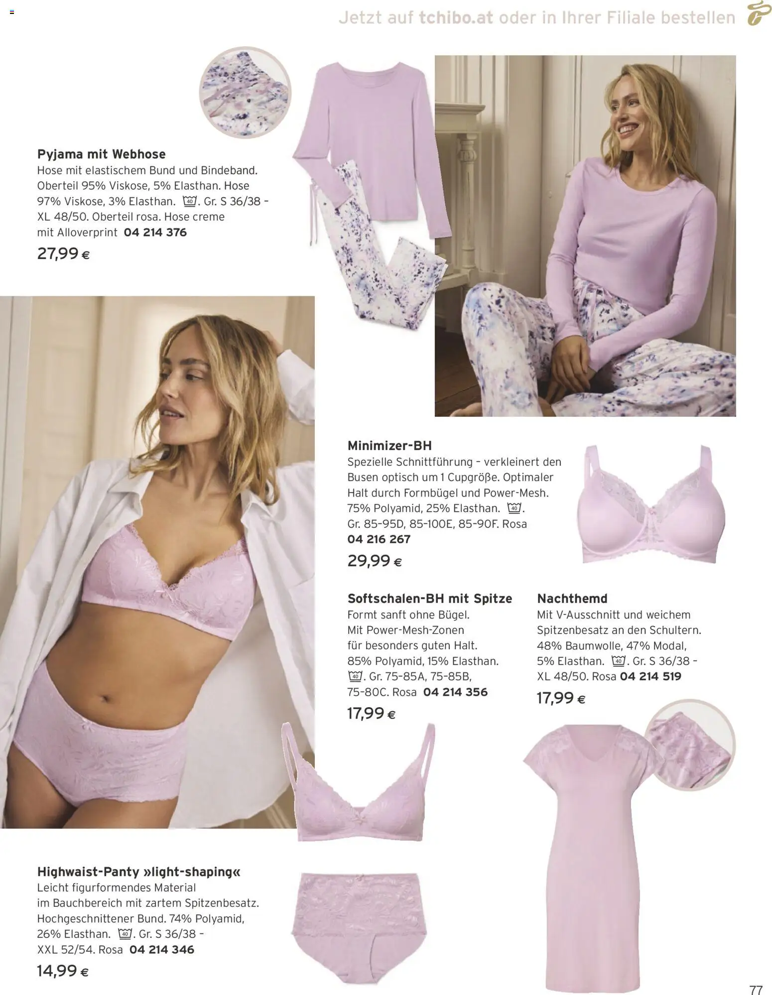 Tchibo Eduscho - Katalog April 2026 gültig ab 01.04.2026 | Seite: 77 | Produkte: Hose, Pyjama, Creme