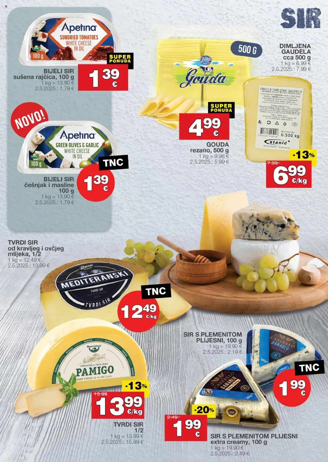 Stanić Diskont katalog | vrijedi od 07.08.2025 | Stranica: 5 | Proizvodi: Sir, Ulje, Češnjak, Gouda
