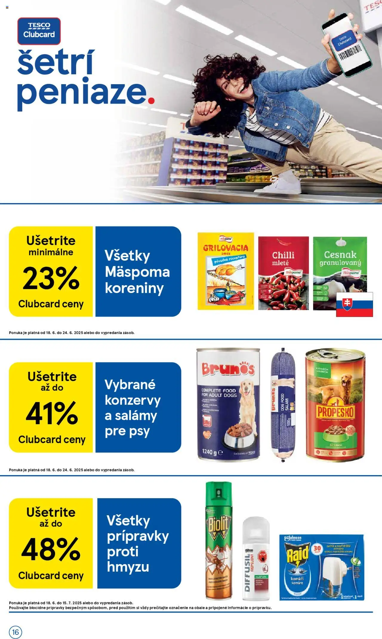 Tesco Hypermarket - leták │ platný od 18.06.2025 | Strana: 16 | Produkty: Chilli, Cesnak, Raid