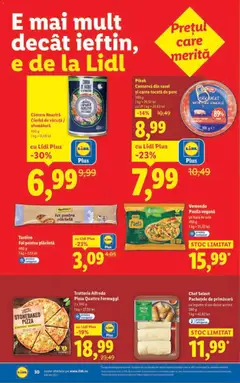 Ofertele Lidl valabile de la 01.12.2025 | Pagină: 30 | Produse: Plăcintă, Rasol, Legume, Sos