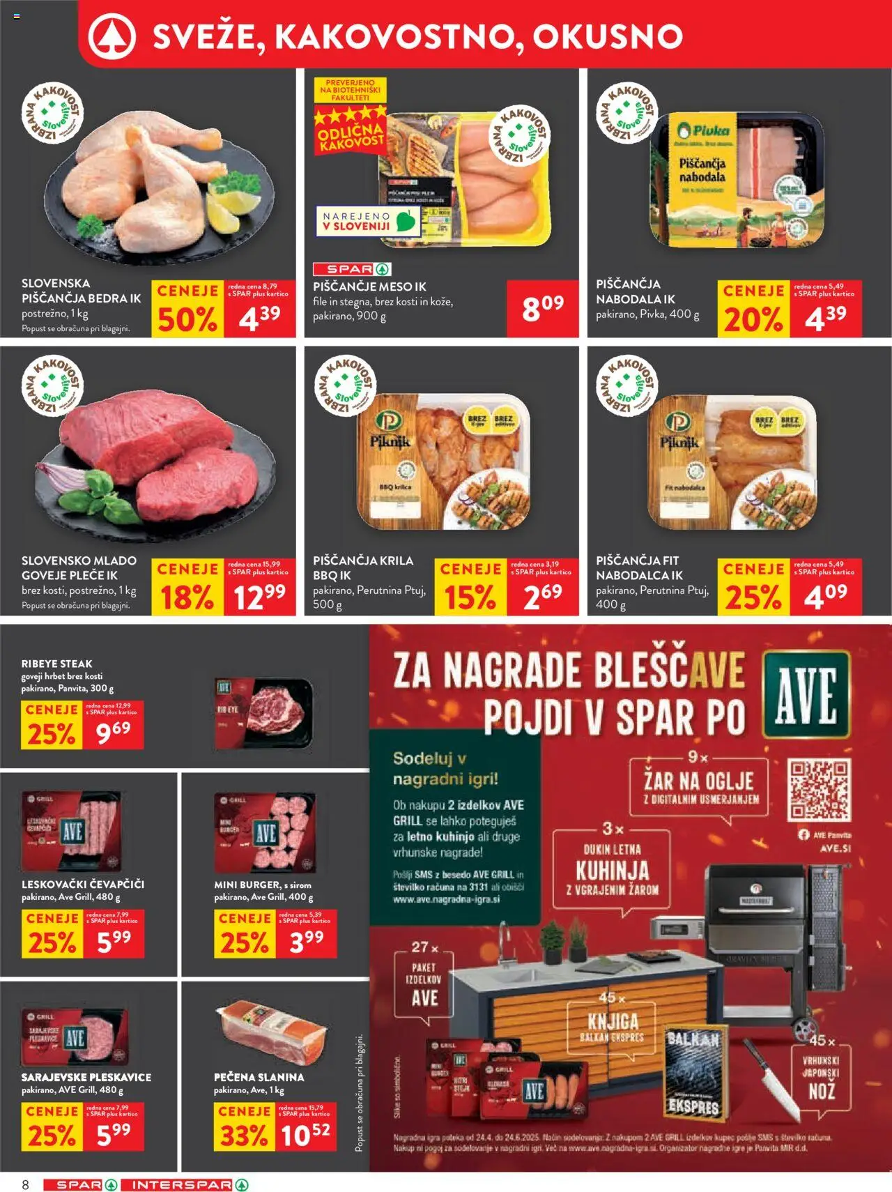 Spar katalog 23/25 │ velja od 04.06.2025 | Stran: 10 | Izdelki: Igra, Zar, Piščančja krila, Slanina
