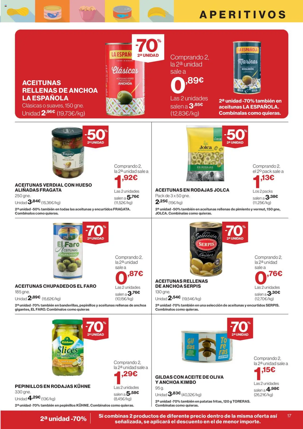 Supercor folleto │ válido desde el 31.07.2025 | Página: 17 | Productos: Aceite, Κάδος απορρυμάτων, Aceite de oliva, Anchoa