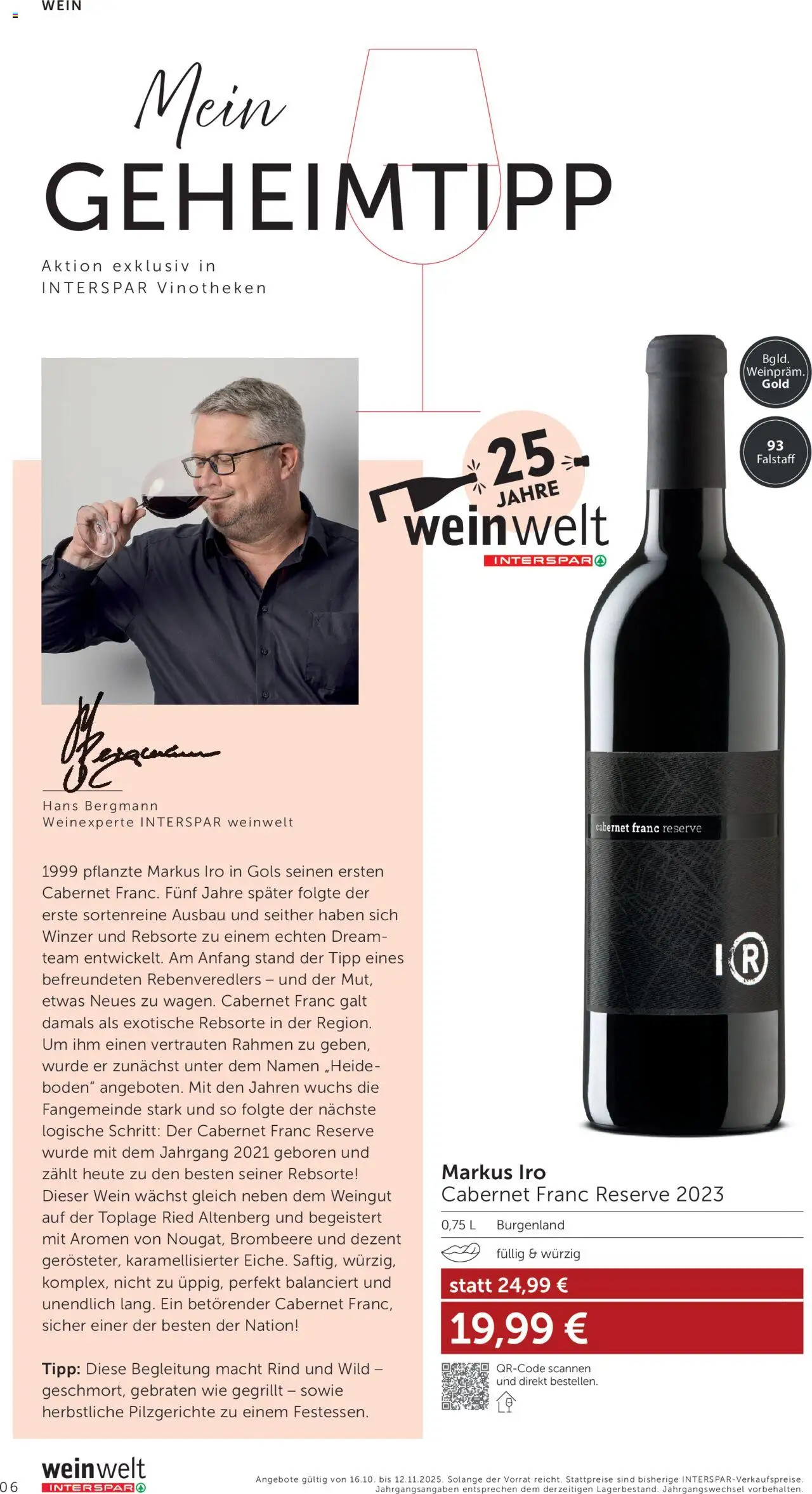 Interspar Wein Welt gültig ab 16.10.2025 | Seite: 6 | Produkte: Wein