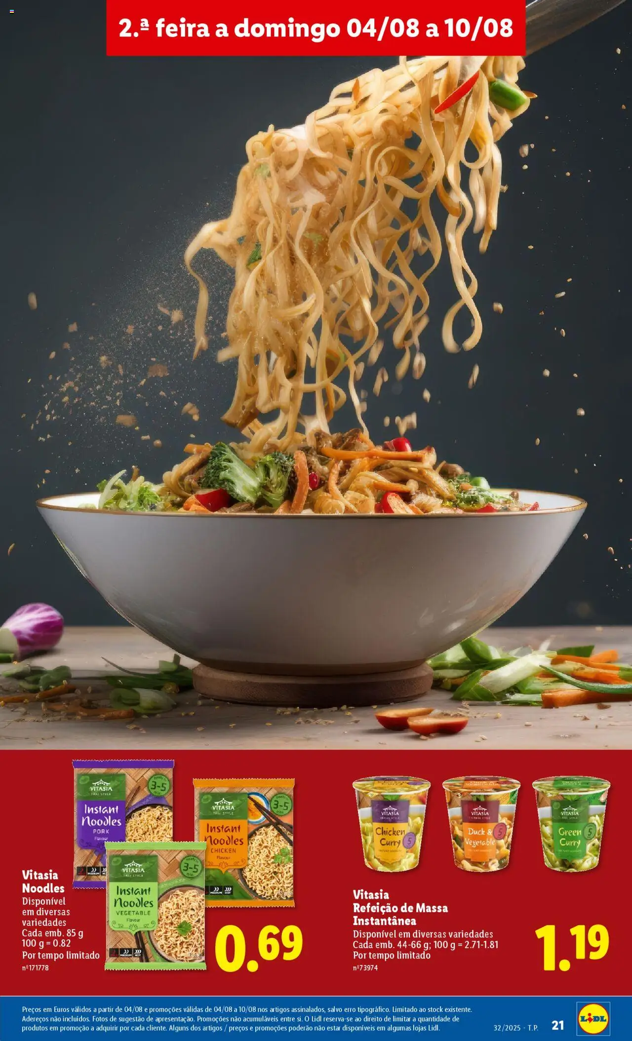Lidl folheto │ válido de 04.08.2025 | Página: 21 | Produtos: Massa
