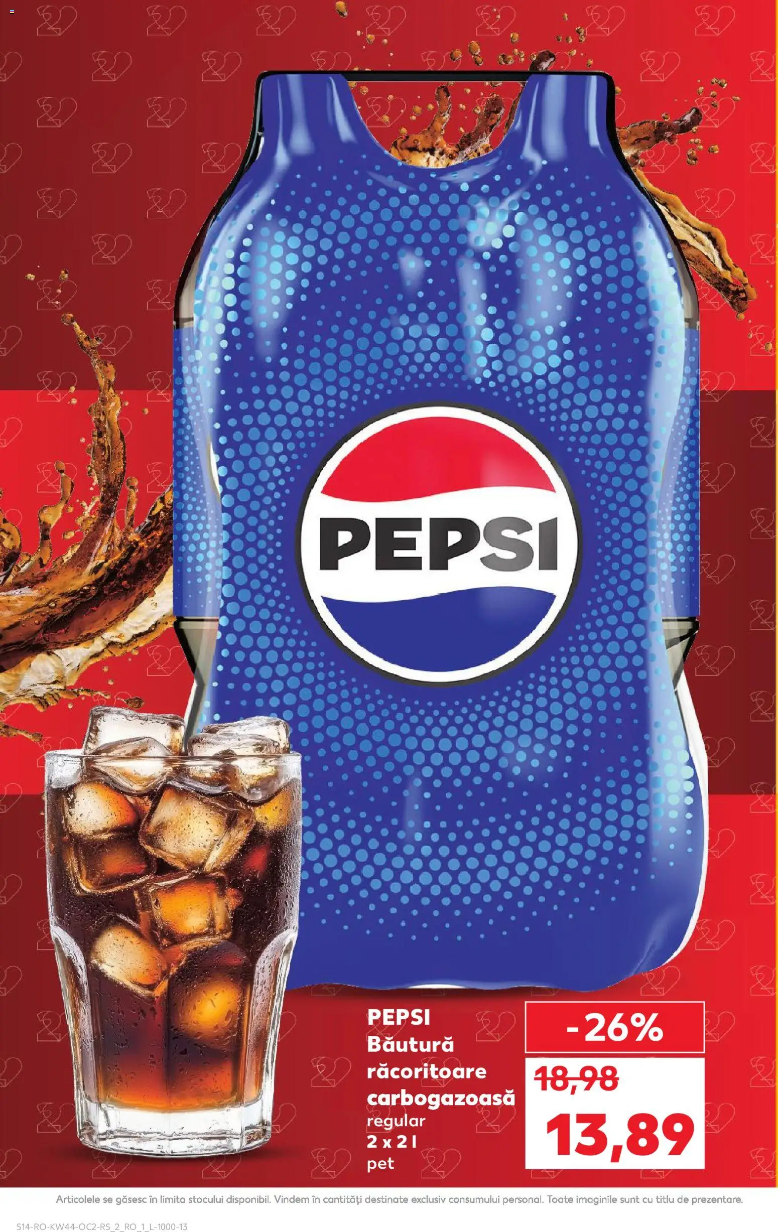 Kaufland RO akciós ujság - amely érvényes a következő dátumtól: 29.10.2025 | Oldal: 14 | Termékek: Pepsi