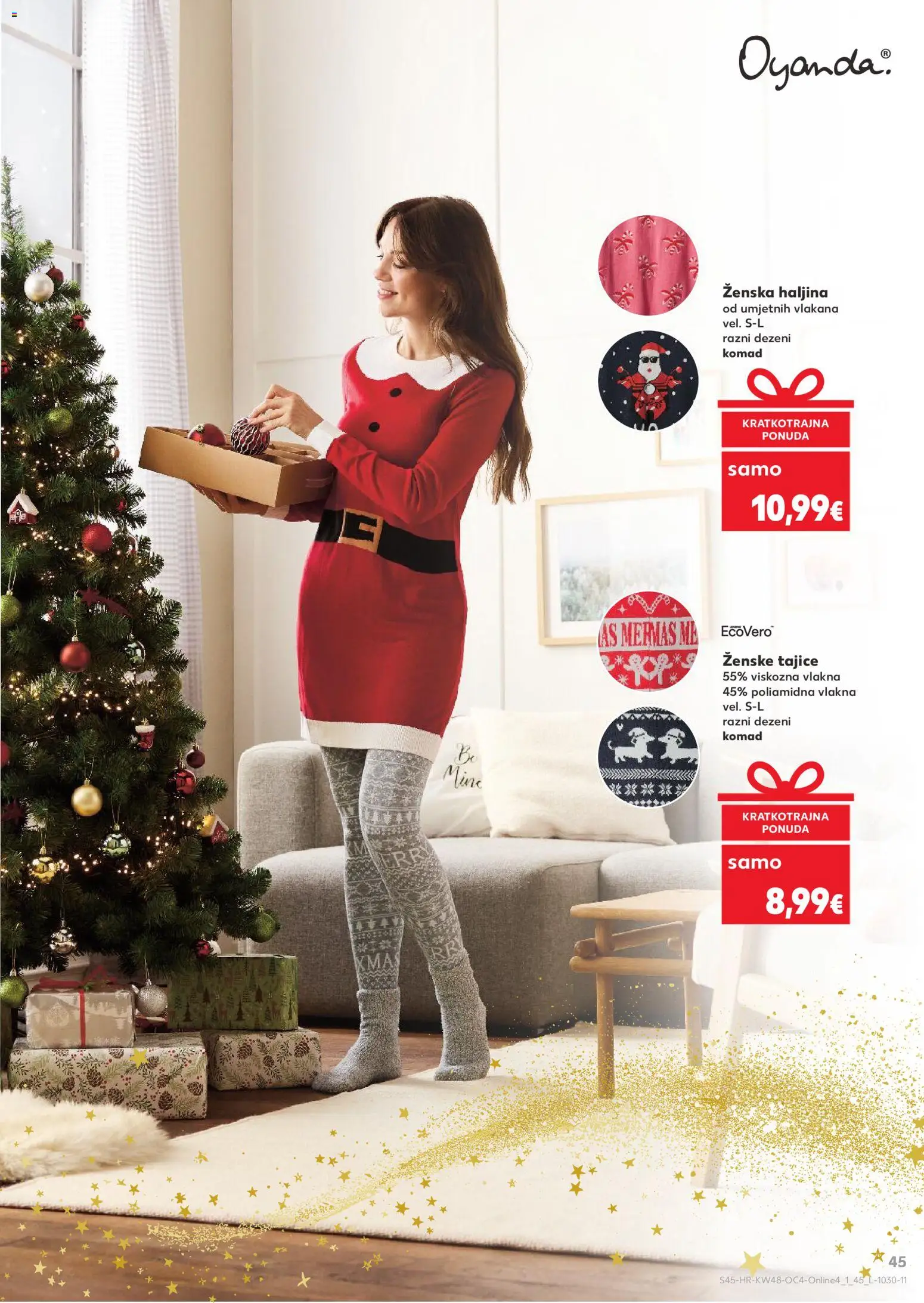 Kaufland katalog | vrijedi od 26.11.2025 | Stranica: 45 | Proizvodi: Tajice, Haljina