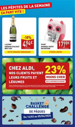 Aldi - Prévisualisation de Aldi - Catalogue de la semaine 12 valide à partir de 17.03.2026 | Page: 2 | Produits: Appareil photo, Crémant, Crémant d'alsace