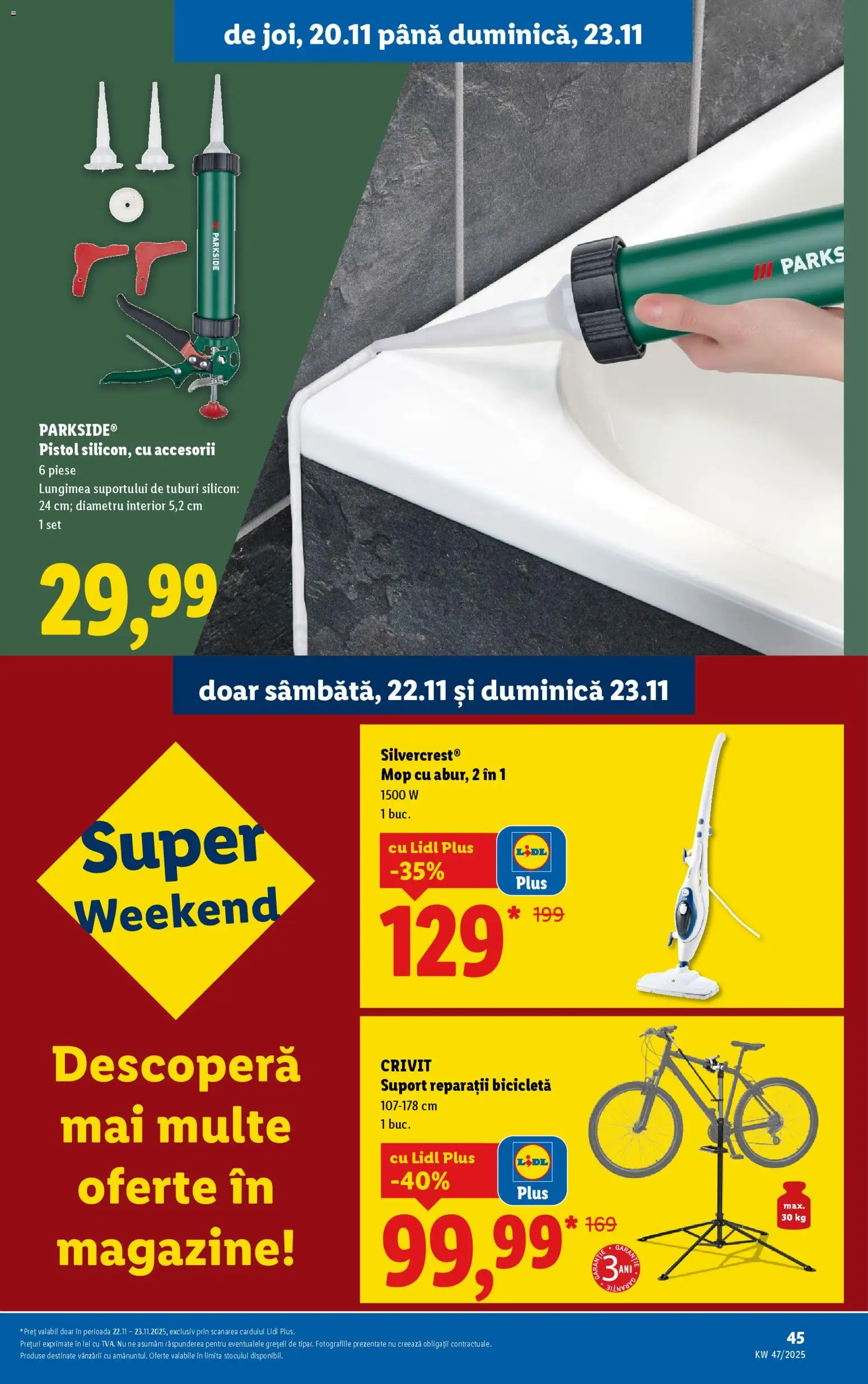 Noul catalog Lidl – valabil de la 17.11.2025 | Pagină: 19 | Produse: Mop, Dana kuşbaşı