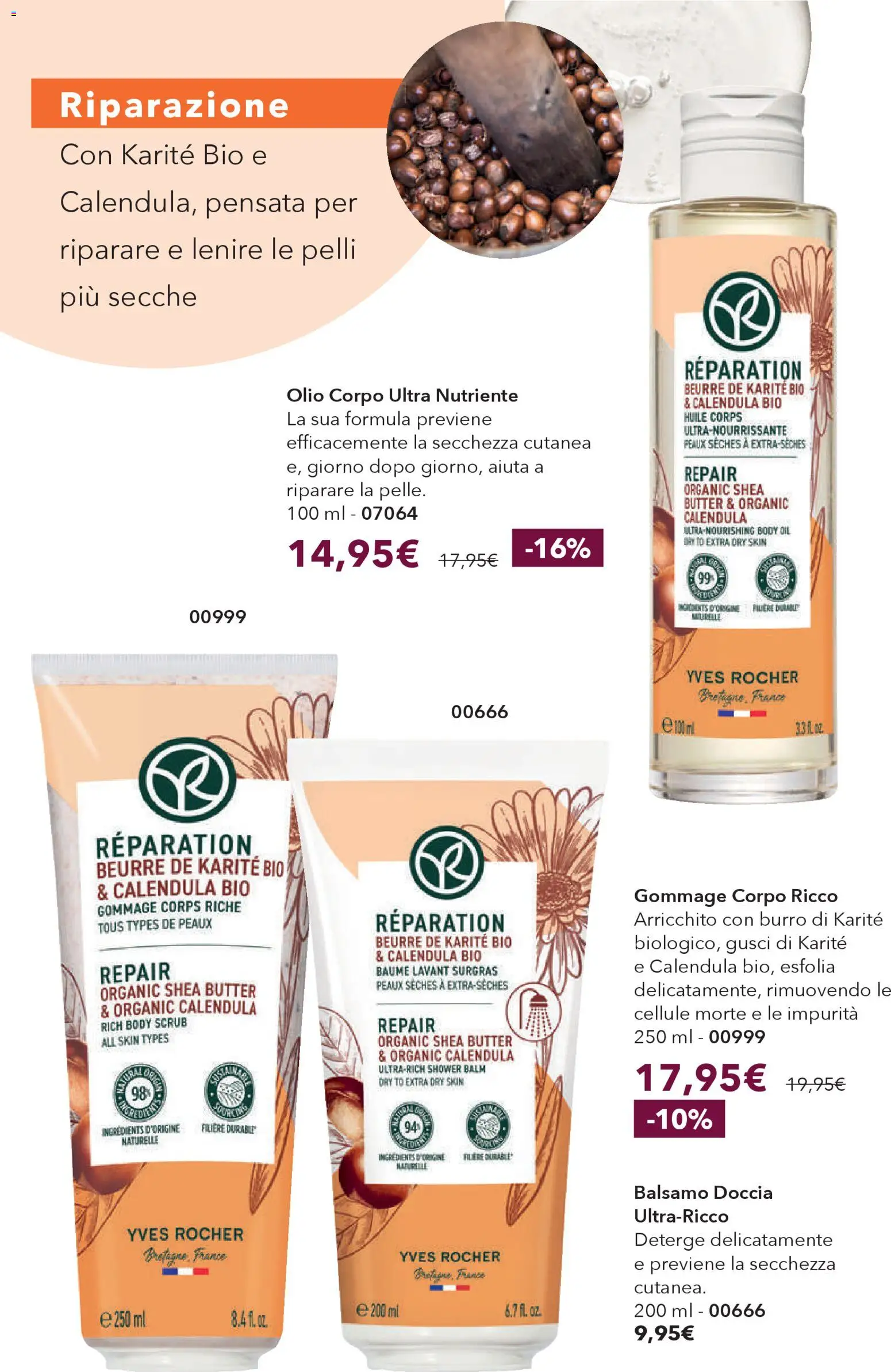 Volantino Yves Rocher del 30.01.2026 | Pagina: 58 | Prodotti: Balsamo, Scrub, Olio, Burro