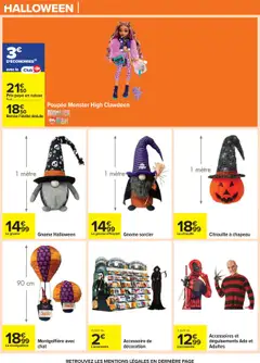 Carrefour - Prévisualisation de Carrefour Venez goûter au meilleur valide à partir de 14.10.2025 | Page: 54 | Produits: Poupée, Citrouille, Mètre, Chapeau