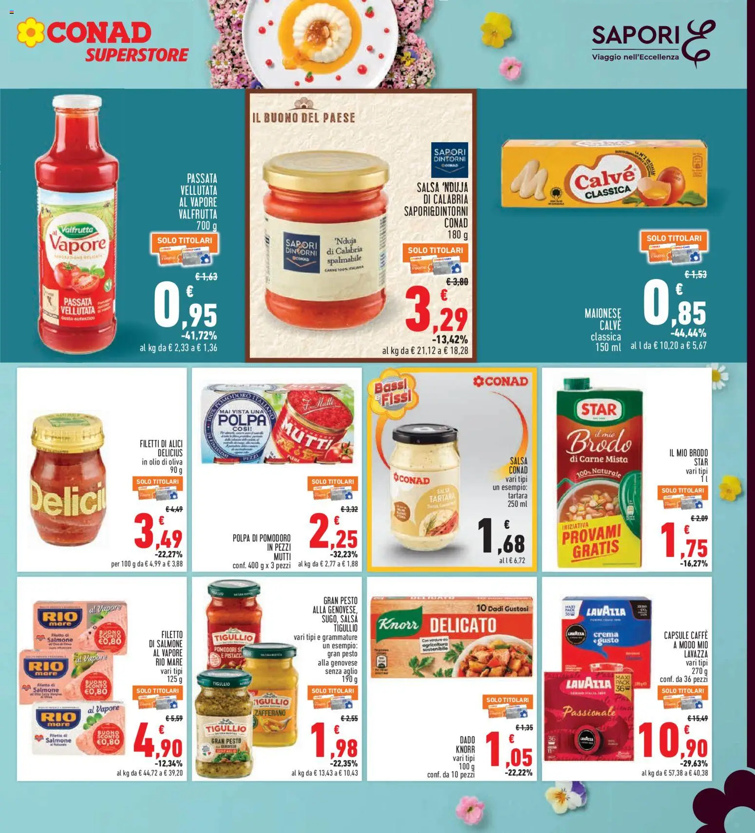 Volantino Conad del 26.03.2026 | Pagina: 17 | Prodotti: Crema, Pomodoro, Pomodori, Lavazza