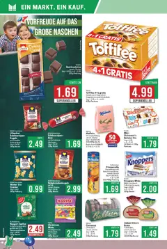 Marktkauf Prospekt 	 ab 27.10.2025 gültig | Seite: 14 | Produkte: Haribo, Schokolade, Knoppers, Brot