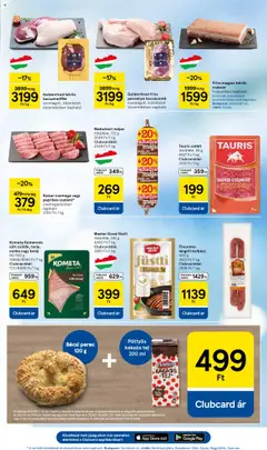 Tesco akciós ujság - amely érvényes a következő dátumtól: 17.07.2025 | Oldal: 3 | Termékek: Sonka, Karaj, Tej, Lángolt kolbász