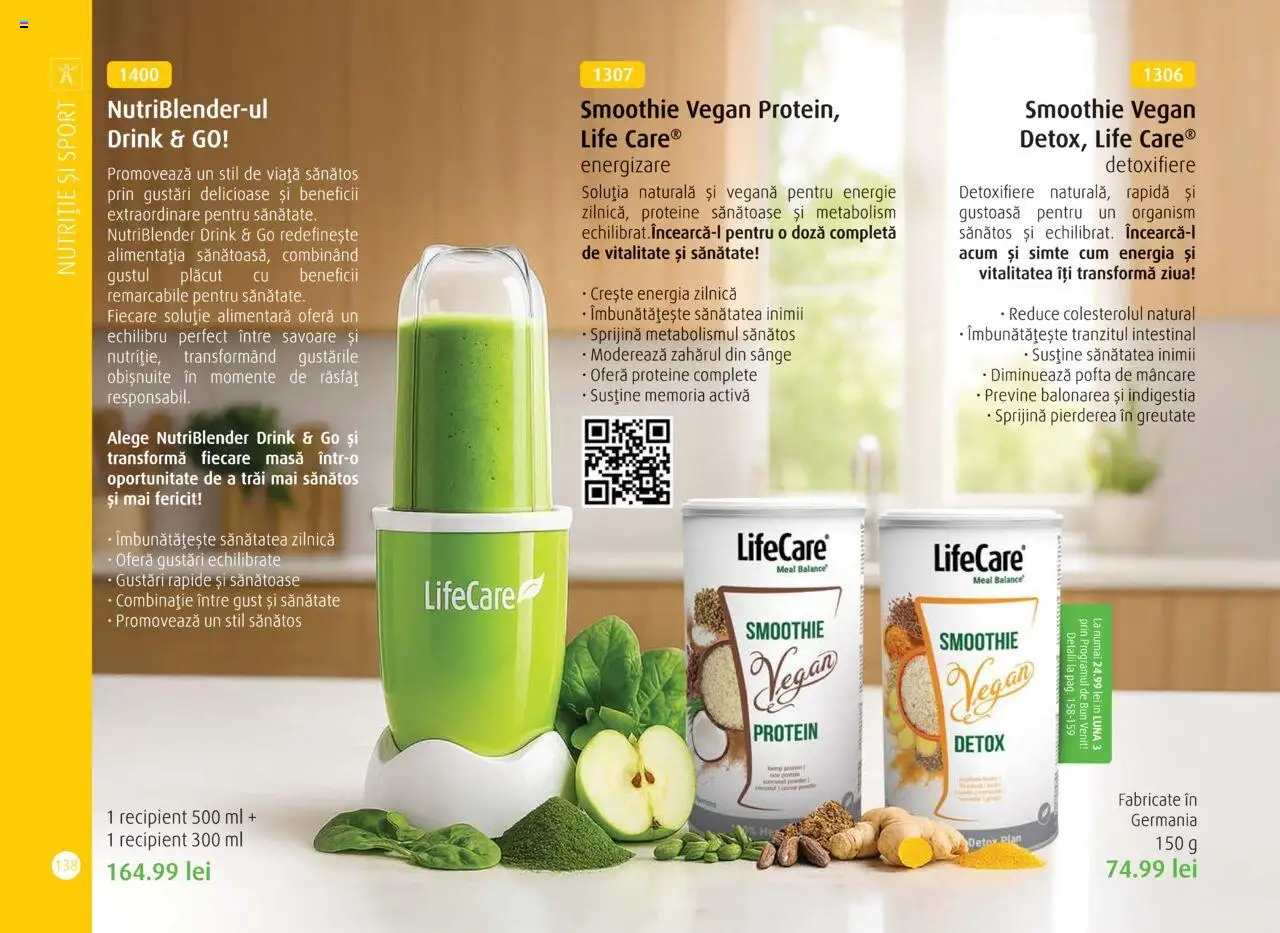 Noul catalog Life Care – valabil de la 01.10.2025 | Pagină: 140 | Produse: Masaüstü kılıfı, Masă, Smoothie