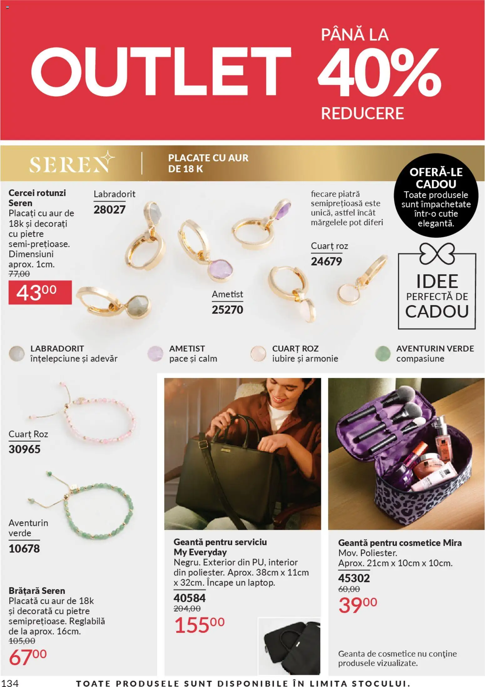 Noul catalog Avon – valabil de la 01.04.2026 | Pagină: 136 | Produse: Geantă, Cercei, Brățară, Cutie