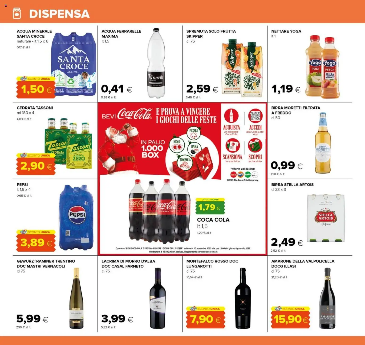 Volantino Oasi del 01.12.2025 | Pagina: 26 | Prodotti: Pesca, Arancia, Cedrata, Pepsi