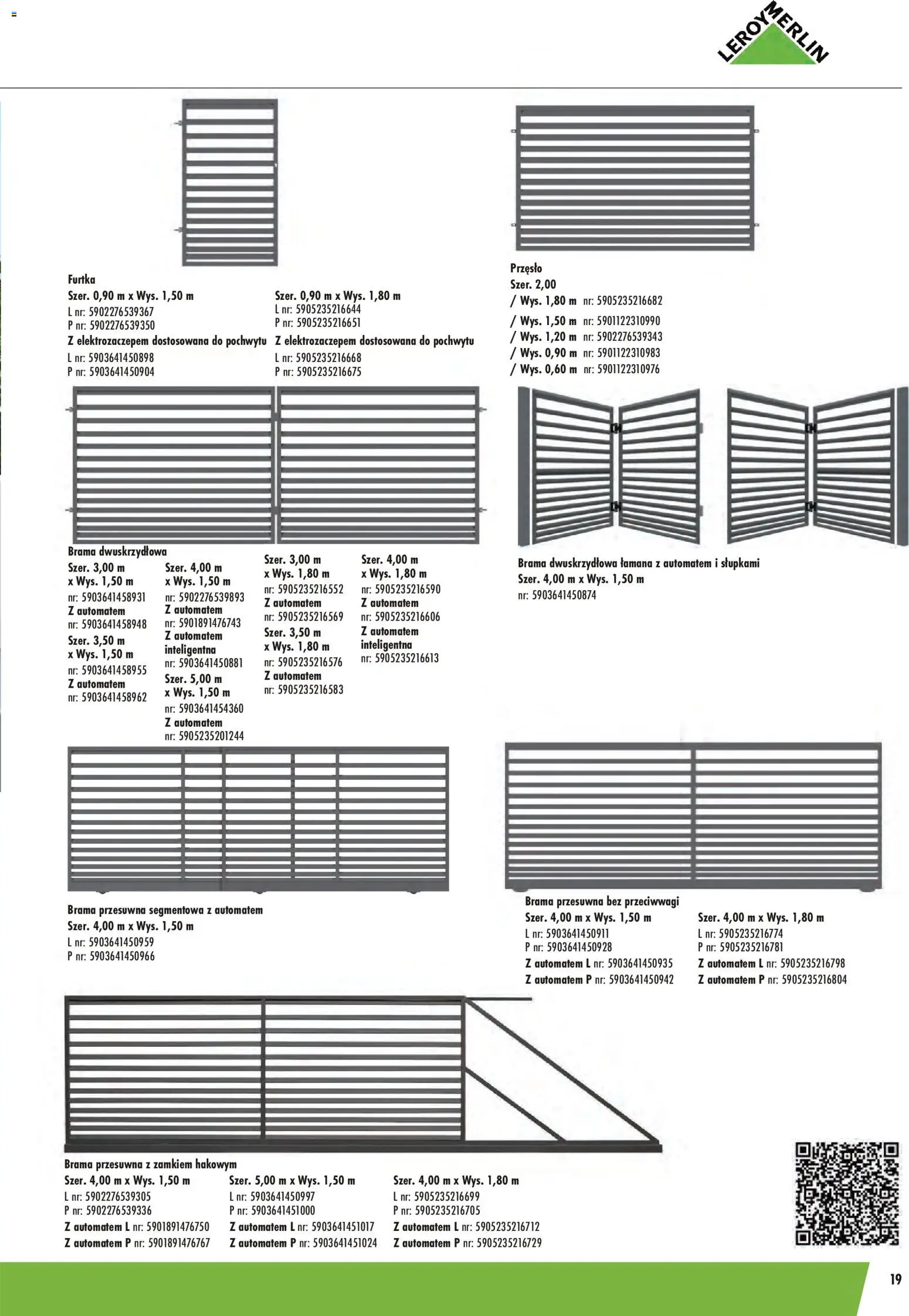 Leroy Merlin gazetka - Ogrodzenia Polbram od 09.03.2026 | Strona: 19