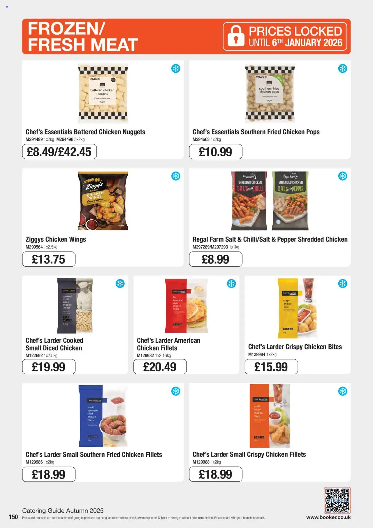{H1} | Page: 150 | Products: Chilli, Chicken fillets, Chips, Pepper