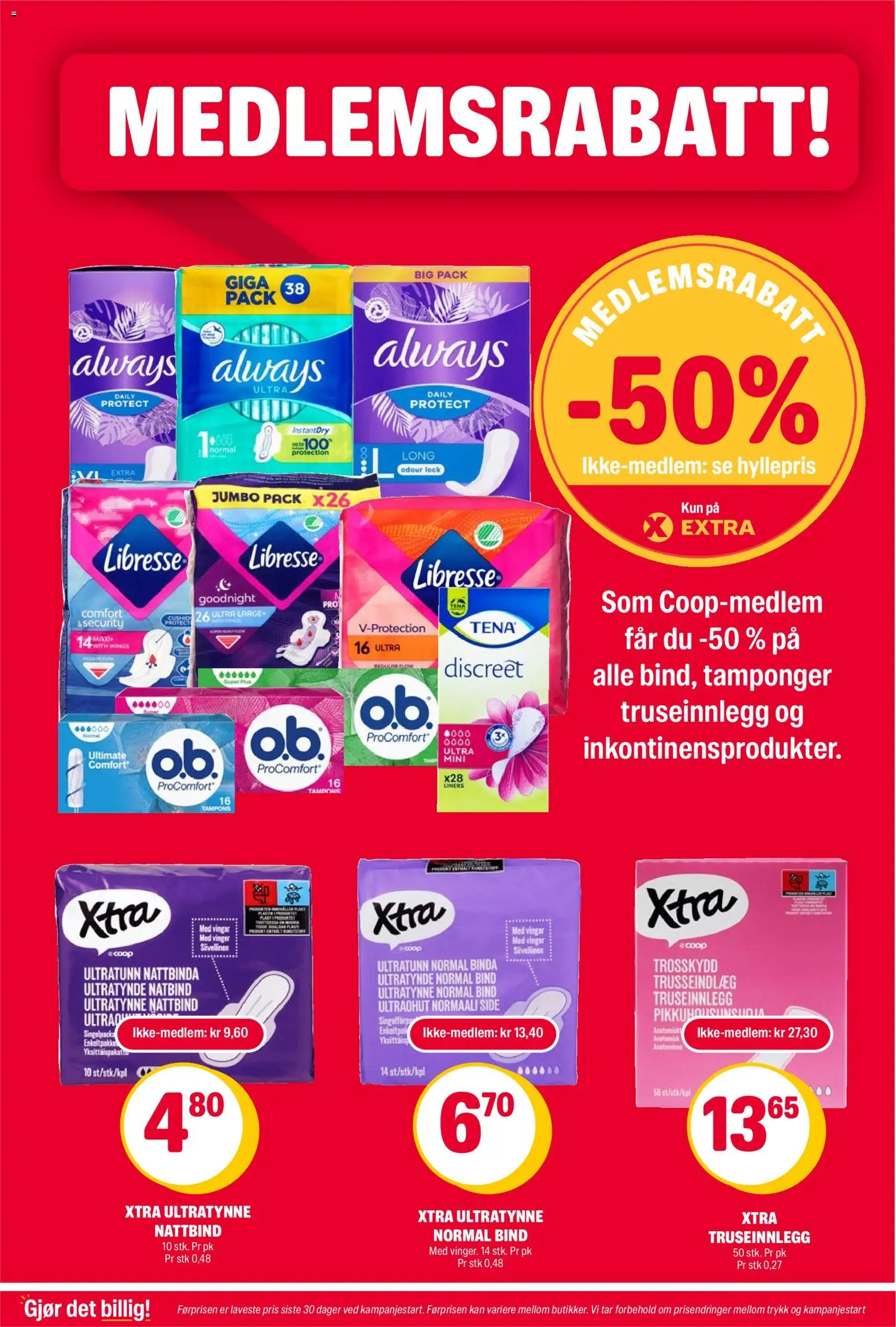 {H1} | Side: 25 | Produkter: Bind, Truseinnlegg, Pantalon en cuir