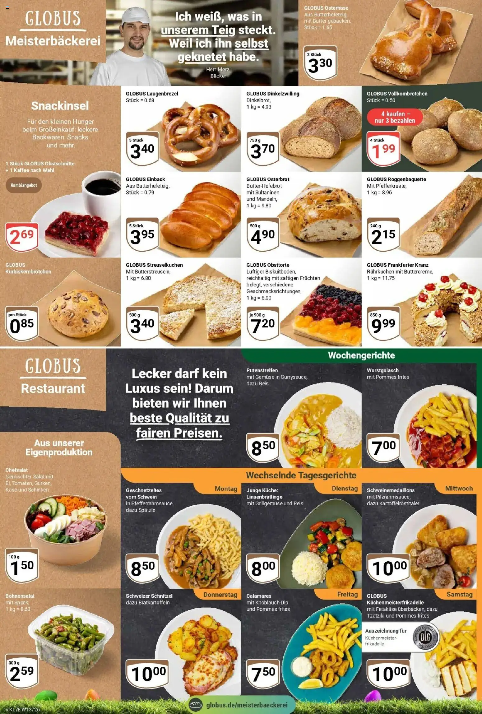 Globus prospekt Völklingen	 – gültig ab 23.03.2026 | Seite: 12 | Produkte: Käse, Pommes frites, Schnitzel, Schinken