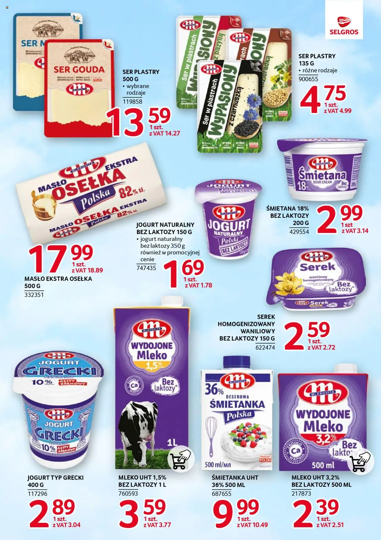 Selgros cash&carry Gazetka - Markowe produkty od 14.08.2025 | Strona: 3 | Produkty: Serek, Bazylia, Śmietana, Ser gouda