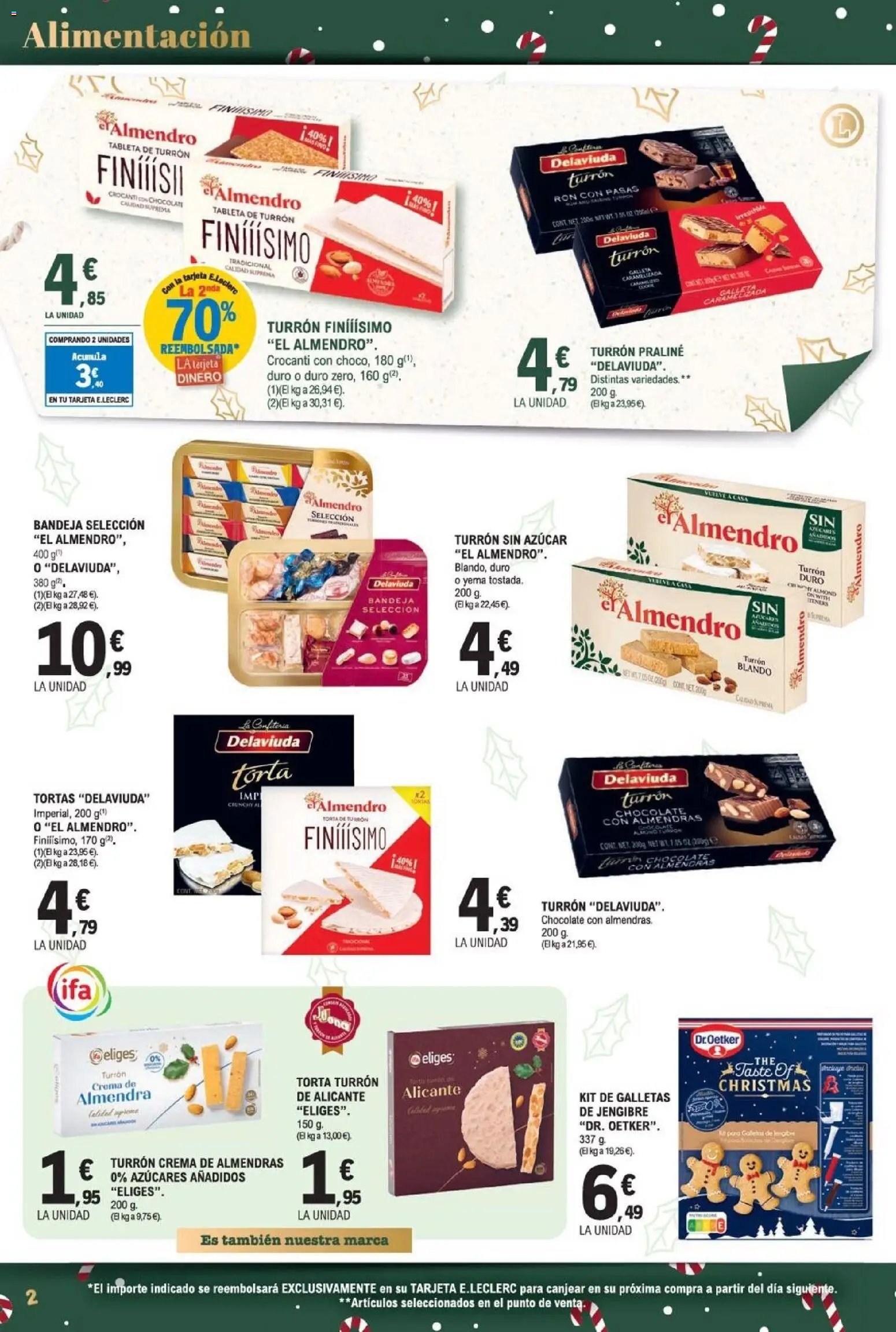 E.Leclerc folleto │ válido desde el 03.12.2025 | Página: 2 | Productos: Ron, Crema, Galletas, Bandeja