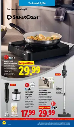 Anteprima del volantino SILVERCREST Frullatore a immersione 2 in 1, Tritatutto con volume utile di 500 ml e 2 lame in acciaio, bicchiere graduato con volume utile di 700 ml valido a partire dal 30.03.2026 | Pagina: 56