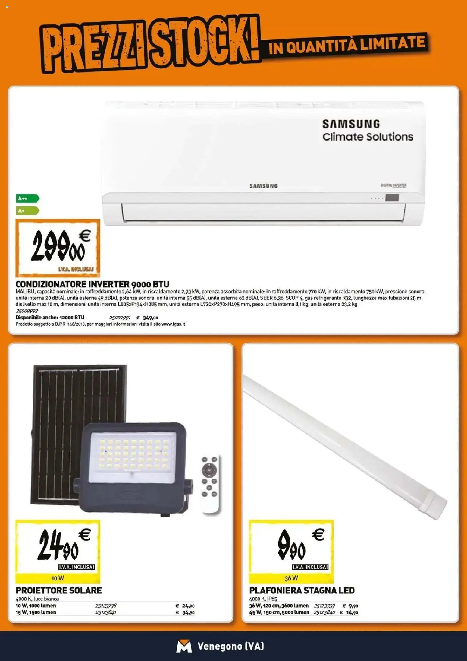 Volantino TECNOMAT del 26.03.2026 | Pagina: 12 | Prodotti: Condizionatore, Samsung