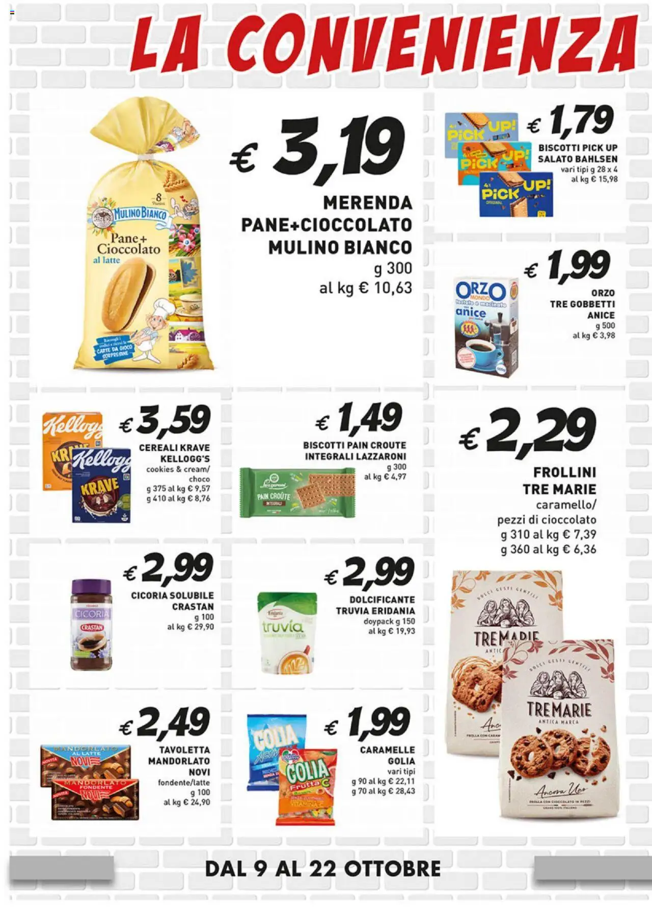 Volantino Coal del 09.10.2025 | Pagina: 4 | Prodotti: Biscotti, Frutta, Latte, Gioco