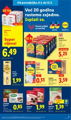 PILOS Trajno mlijeko, 1 l, 2.8% m.m. - Pregled kataloga iz trgovine Lidl, vrijedi od 09.03.2026 | Stranica: 11