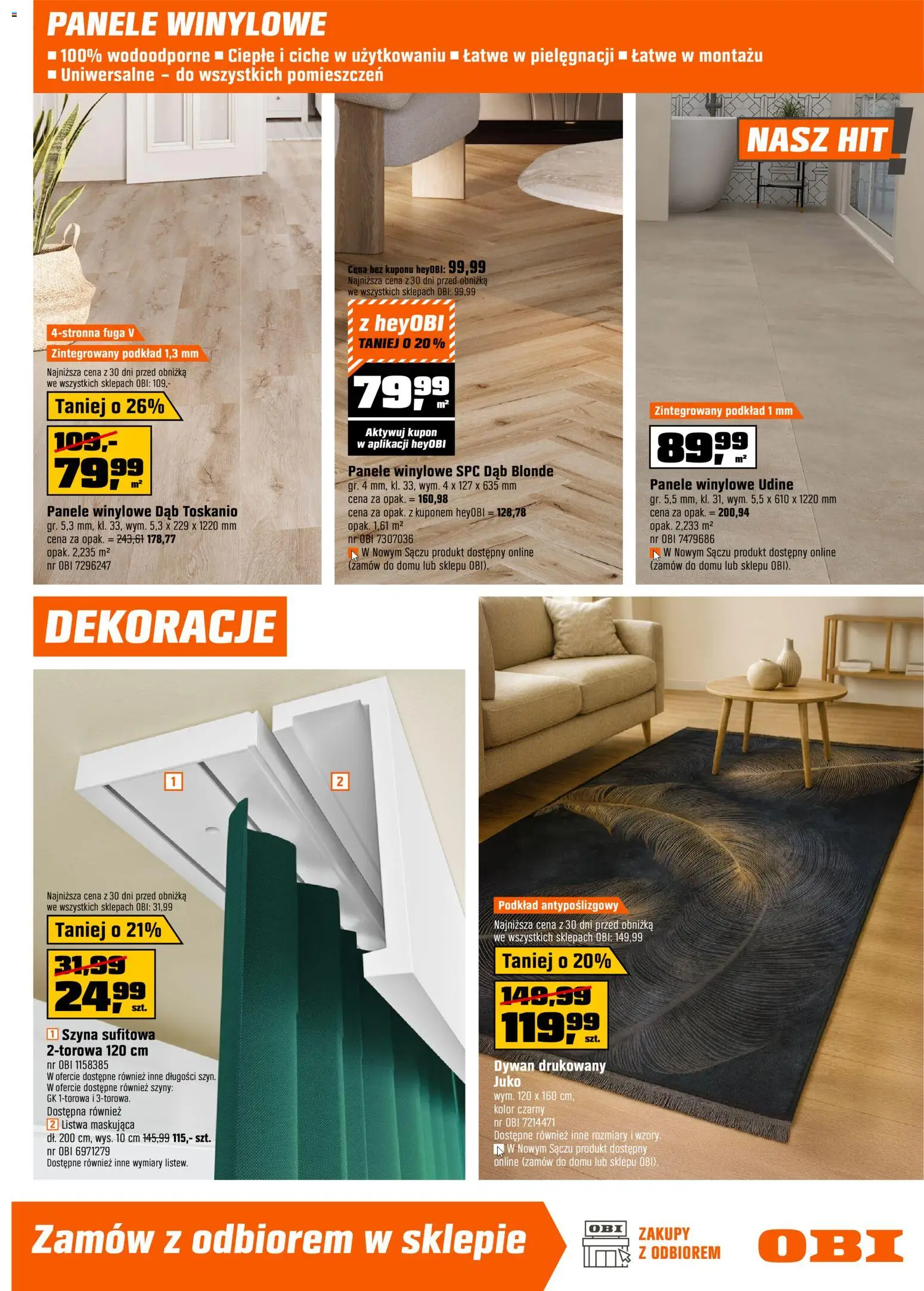 OBI Gazetka od 28.01.2026 | Strona: 9 | Produkty: Dywan