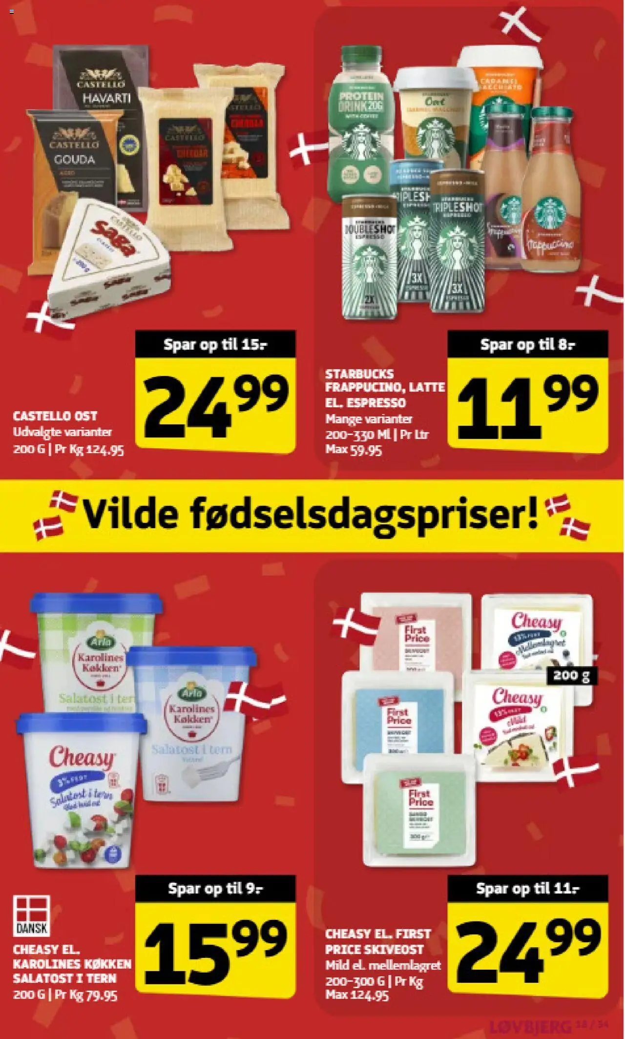 Løvbjerg tilbudsavis – gyldig fra 12.09.2025 | Side: 18 | Produkter: Ost, Salatost, Skiveost