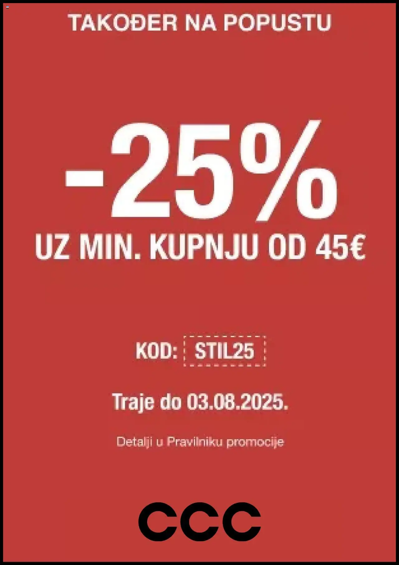 CCC katalog | vrijedi od 30.07.2025 | Stranica: 1