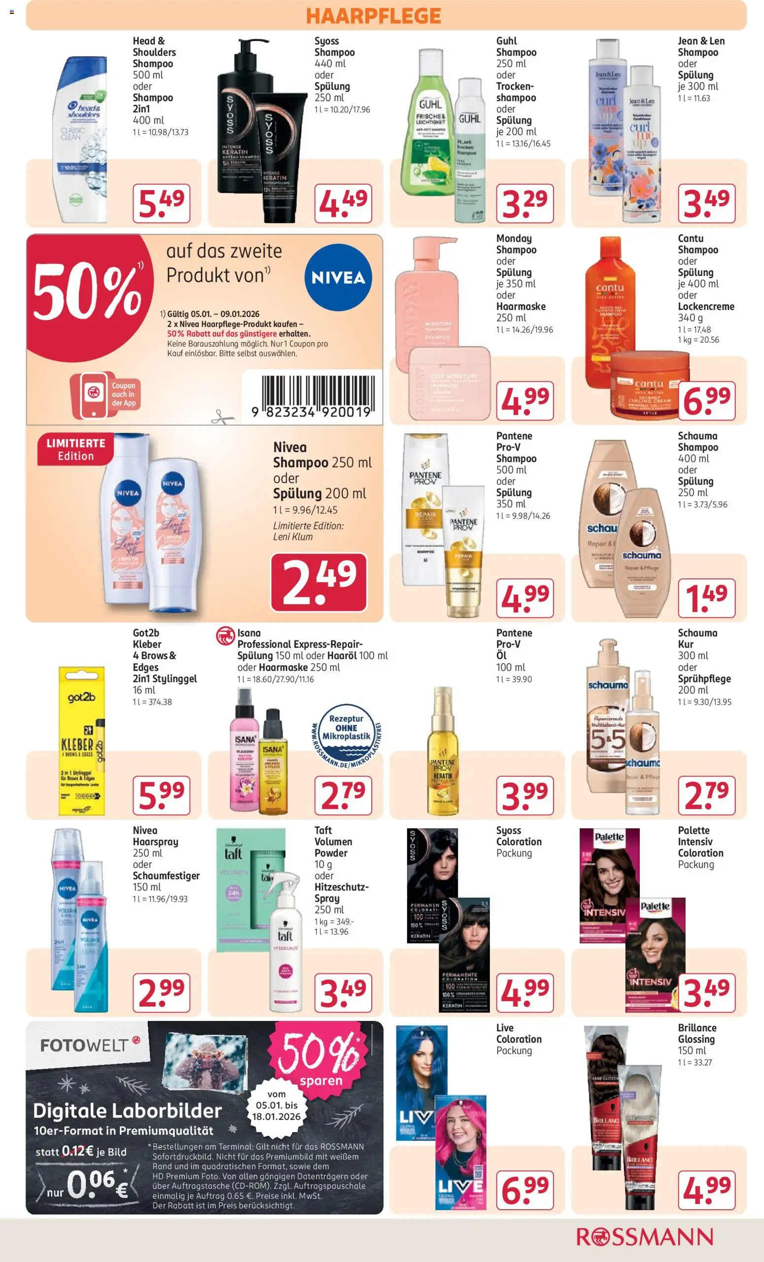 Rossmann Prospekt 	 – gültig ab 05.01.2026 | Seite: 7 | Produkte: Head & shoulders, Shampoo, Spülung, Haaröl