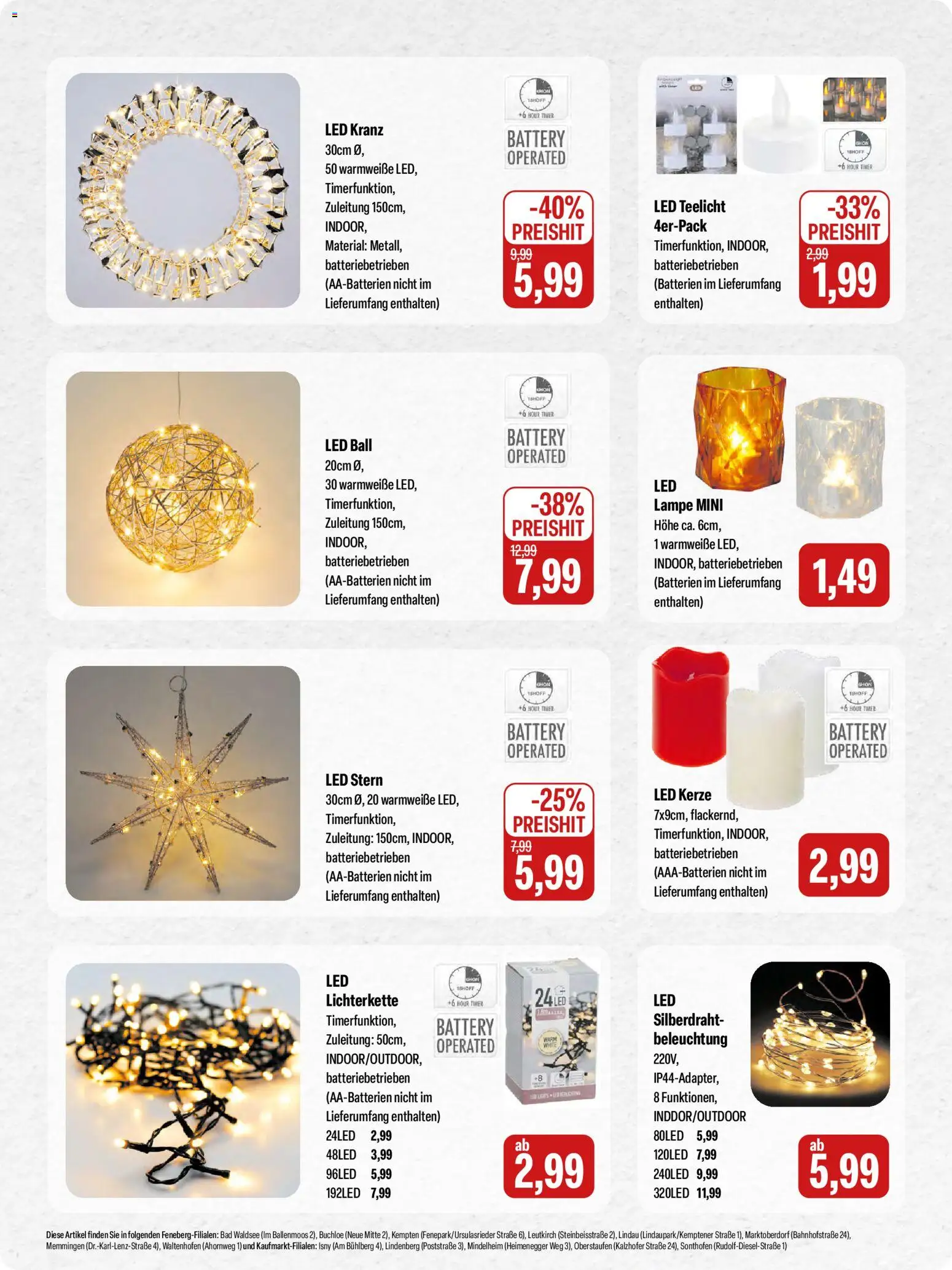 Feneberg Angebote – gültig ab 13.11.2025 | Seite: 17 | Produkte: Batterien, Bad, Lampe