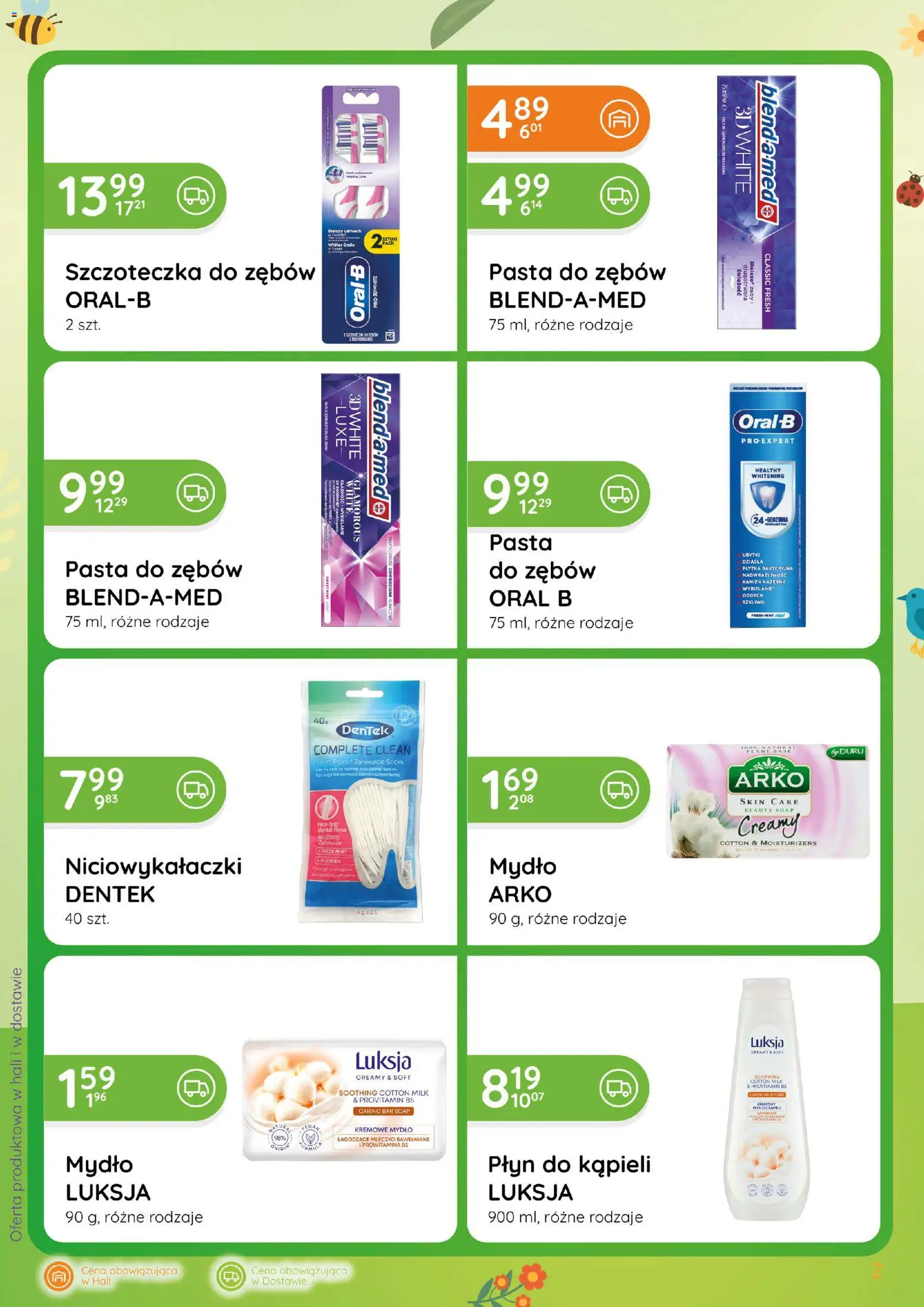 Eurocash gazetka - Katalog Chemiczny od 02.04.2026 | Strona: 2 | Produkty: Płyn do kąpieli, Mydło, Pasta do zębów, Szczoteczka do zębów