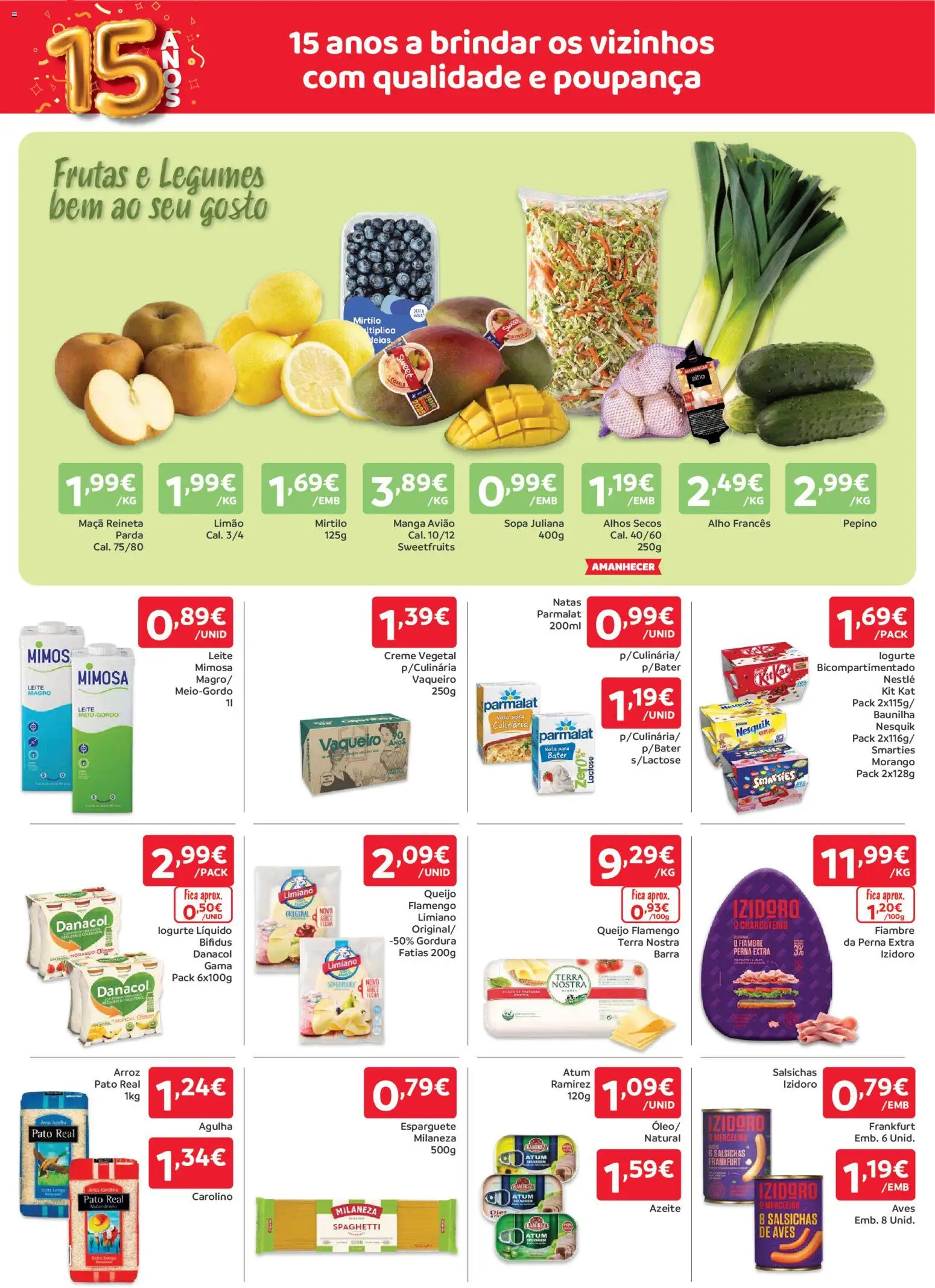 Amanhecer folheto │ válido de 05.03.2026 | Página: 2 | Produtos: Azeite, Milaneza, Sopa, Leite