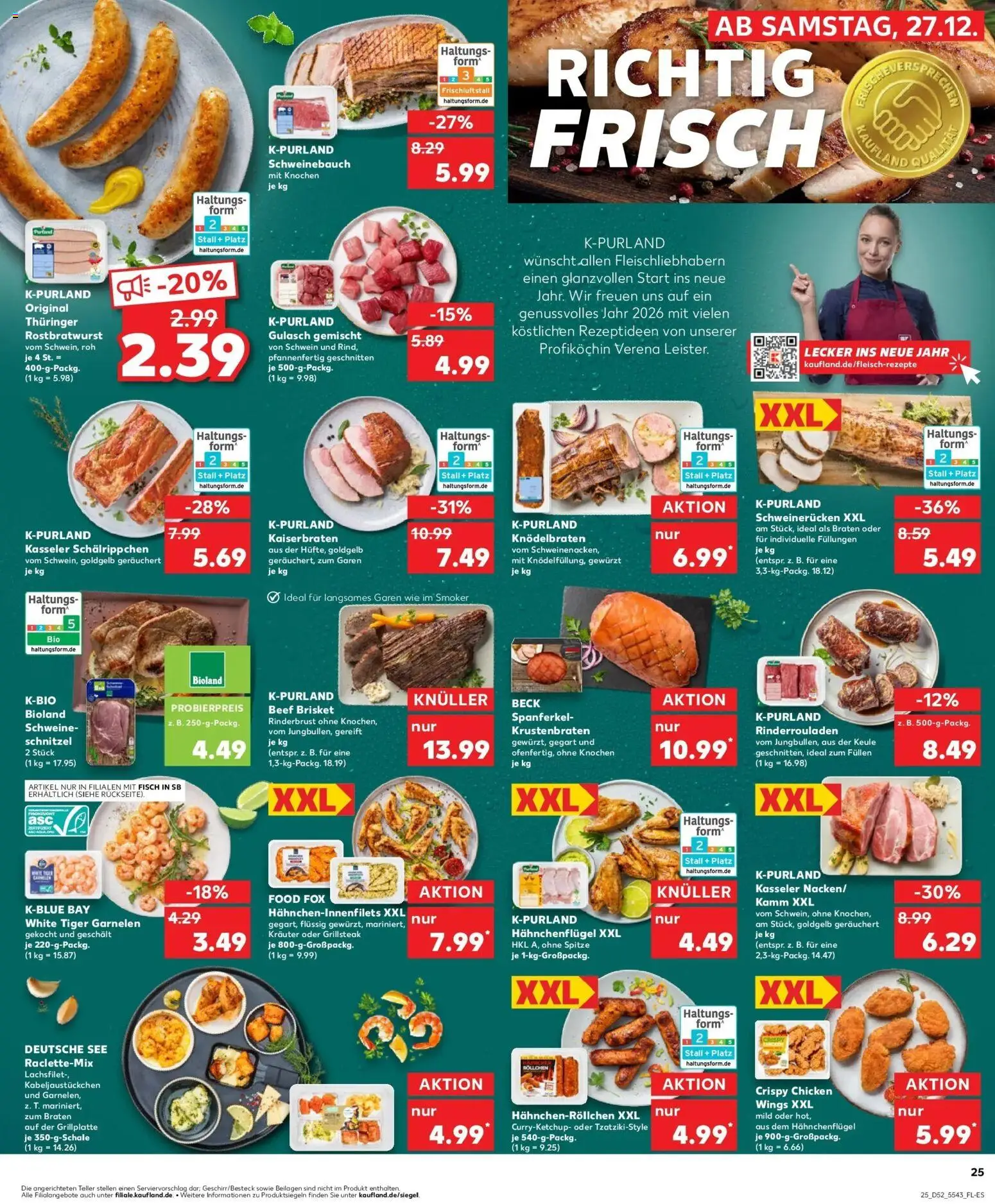 Kaufland prospekt Mülheim An Der Ruhr	 – gültig ab 28.12.2025 | Seite: 25 | Produkte: Schweinebauch, Schnitzel, Gulasch, Schweinerucken