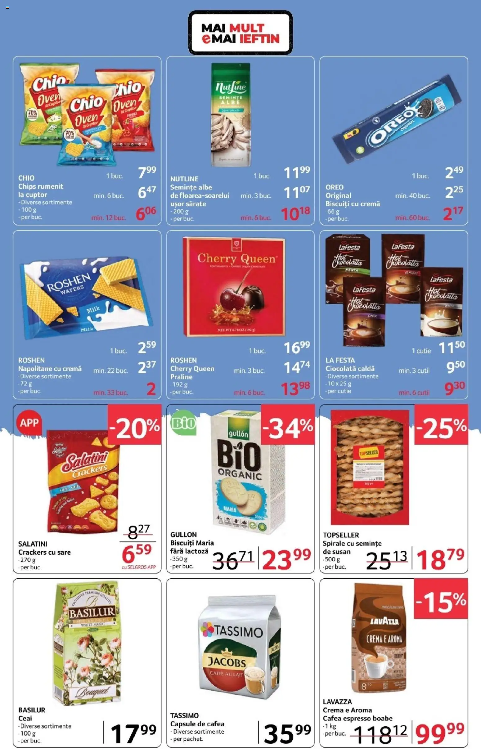 Noul catalog Selgros – valabil de la 06.02.2026 | Pagină: 12 | Produse: Semințe, Praline, Ciocolată, Biscuiți