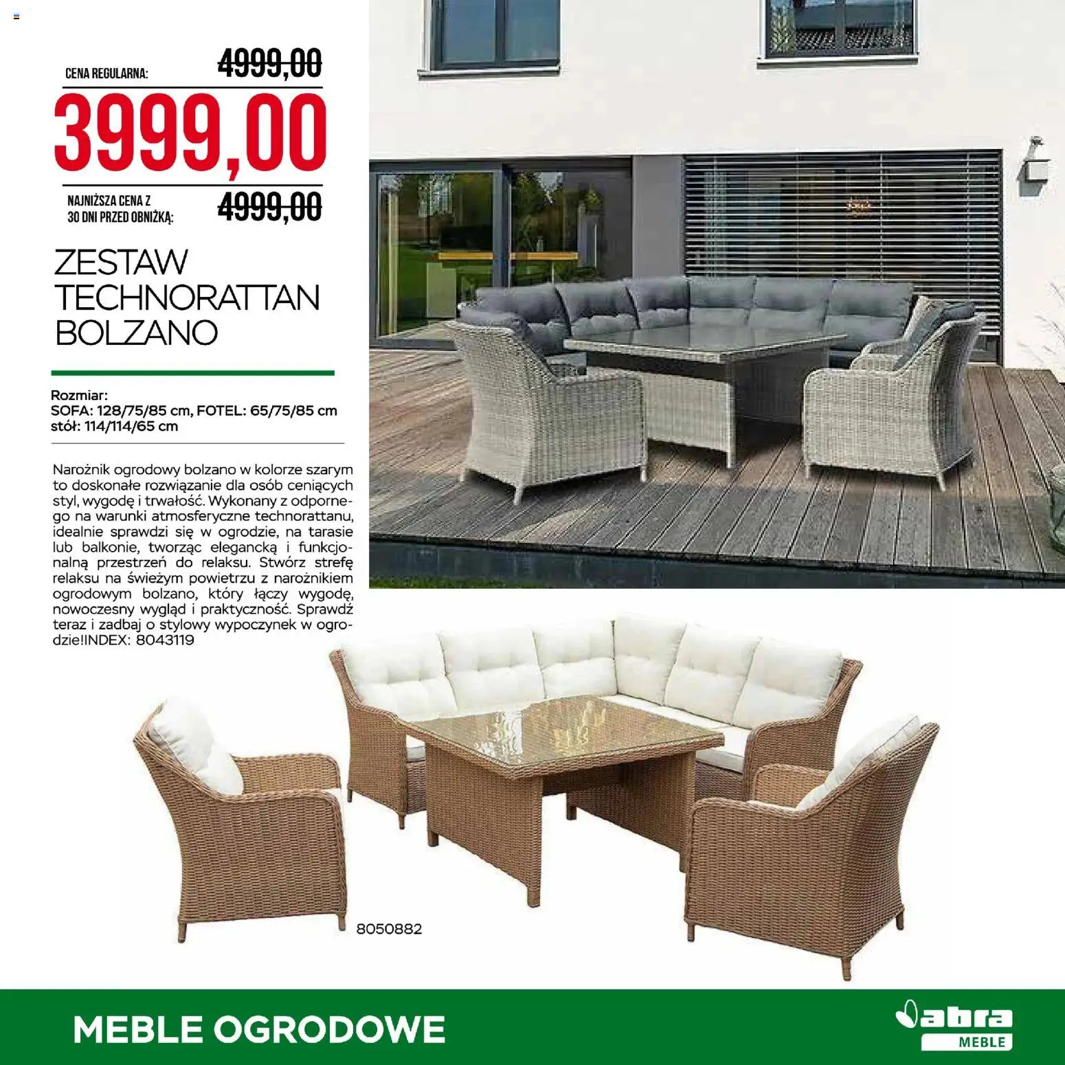 Abra meble gazetka od 24.04.2026 | Strona: 15 | Produkty: Sofa, Fotel, Stół, Meble ogrodowe